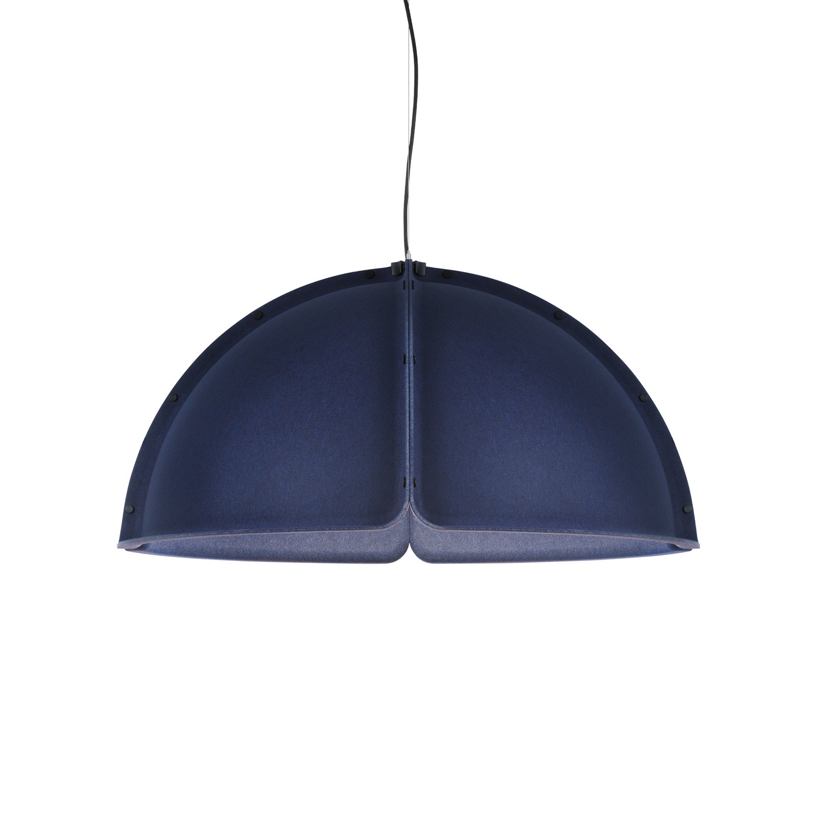 Luminária suspensa LED Hood 1x23W Ø120cm azul-marinho