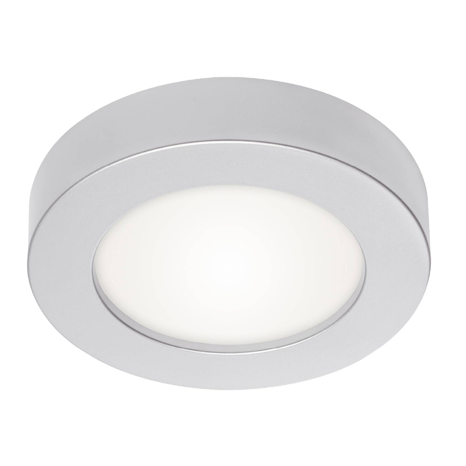 Prios Edwina LED ceiling light, silver, 22.6 cm