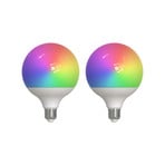 LUUMR Smart LED, 2er, E27, G125, 9W, RGBW, CCT, matt, Tuya