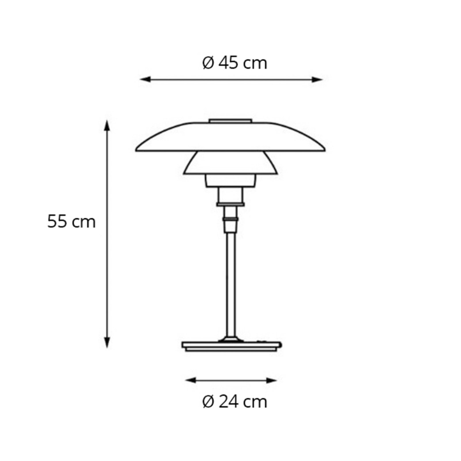 PH 4½-3½ Overshade for Floor Lamp Opal - Louis Poulsen PH 4½-3½ Overshade for Floor Lamp Opal - Louis Poulsen