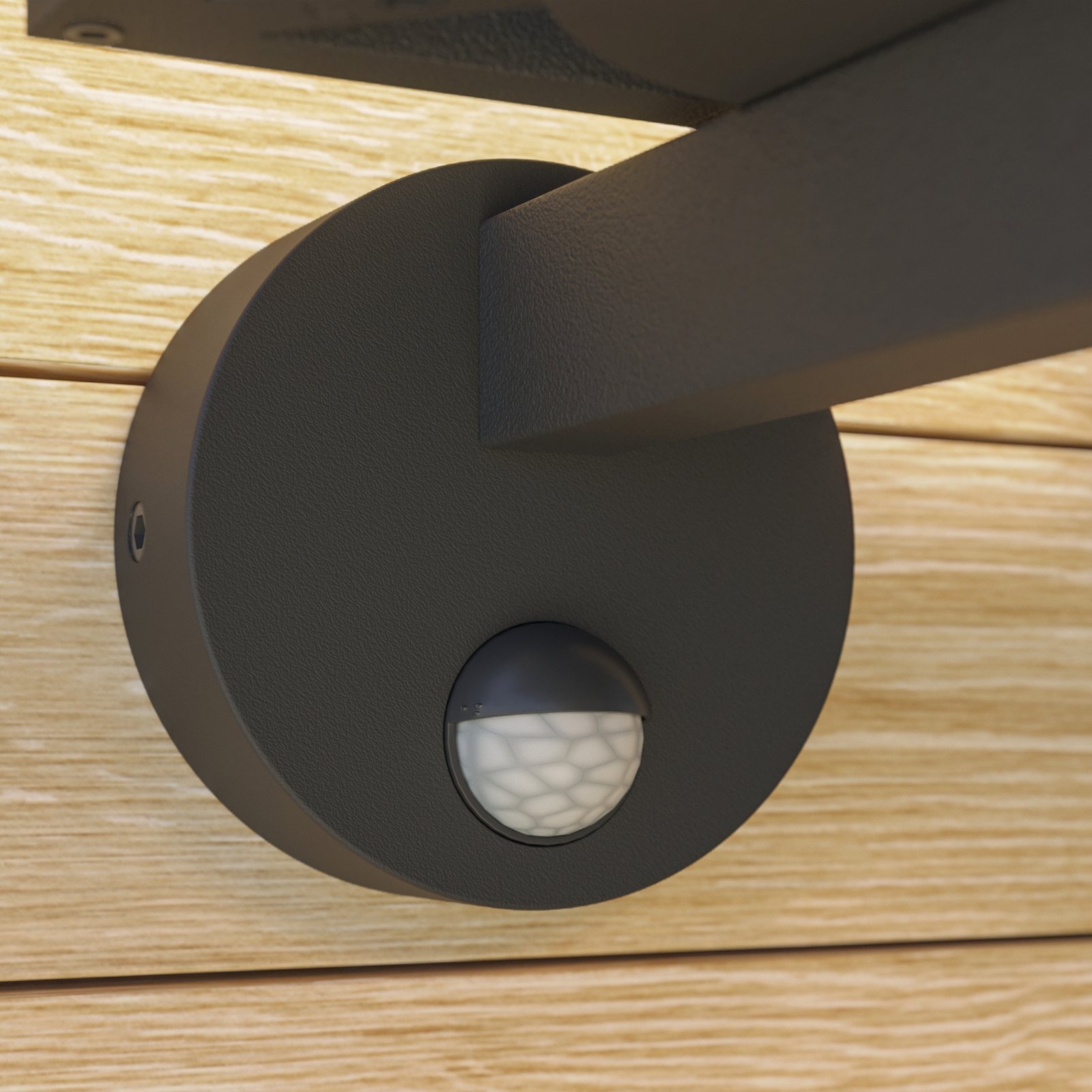 Ferda Up Outdoor Wall Lamp IP44 w/Sensor Graphite - Lucande