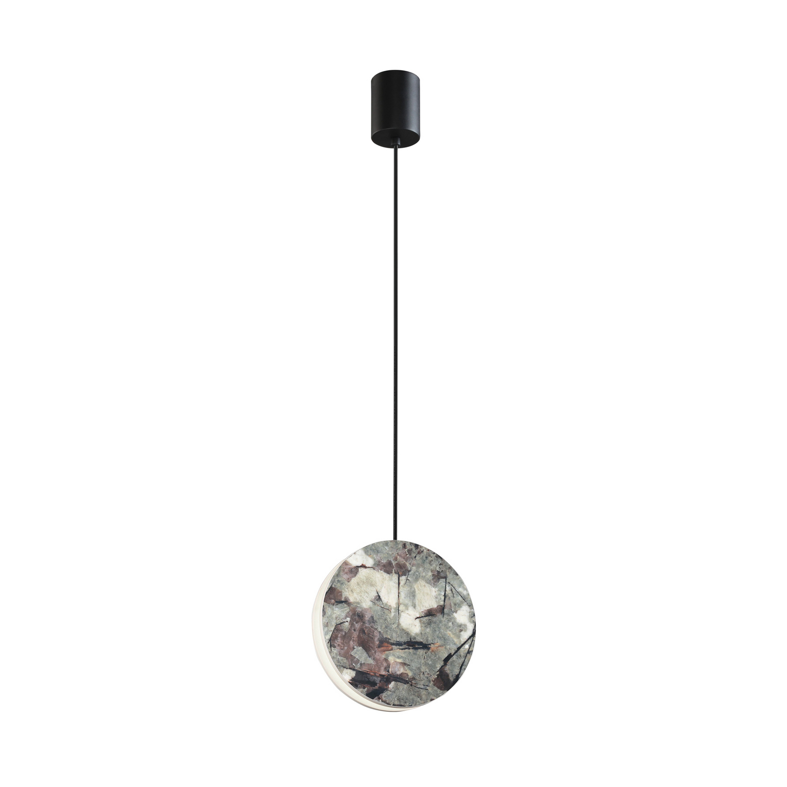 LED-Hängelampe Anais, grün, Ø 17,5 cm, Kunststein