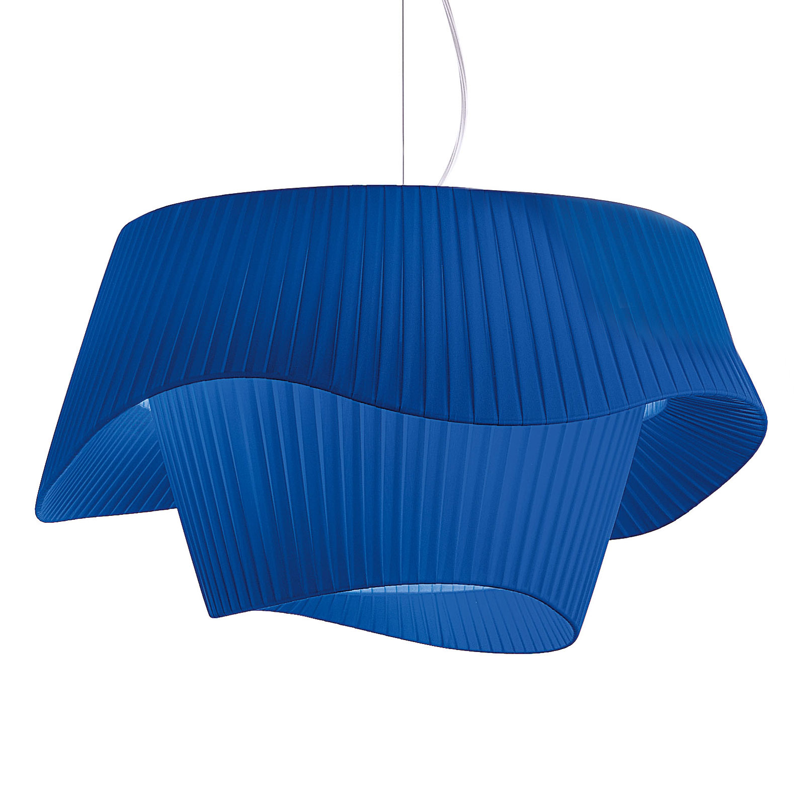 Modo Luce Cocó suspension en tissu Ø 80 cm bleue