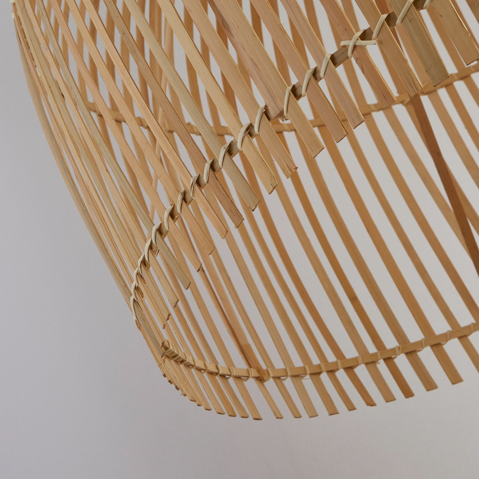 Bali pendant light, Ø 60 cm, bamboo, light wood, E27