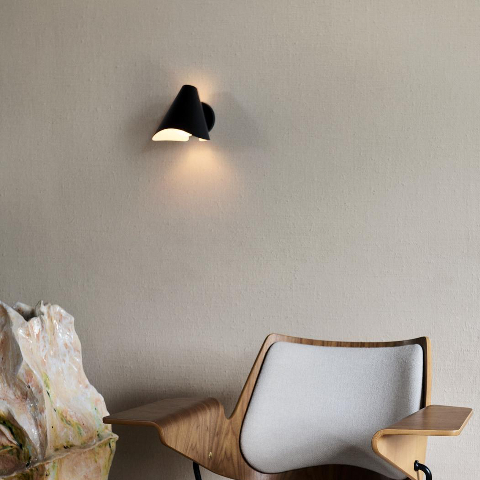 Bonnet SC103 Applique Murale Noir - &Tradition Bonnet SC103 Applique Murale Noir - &Tradition