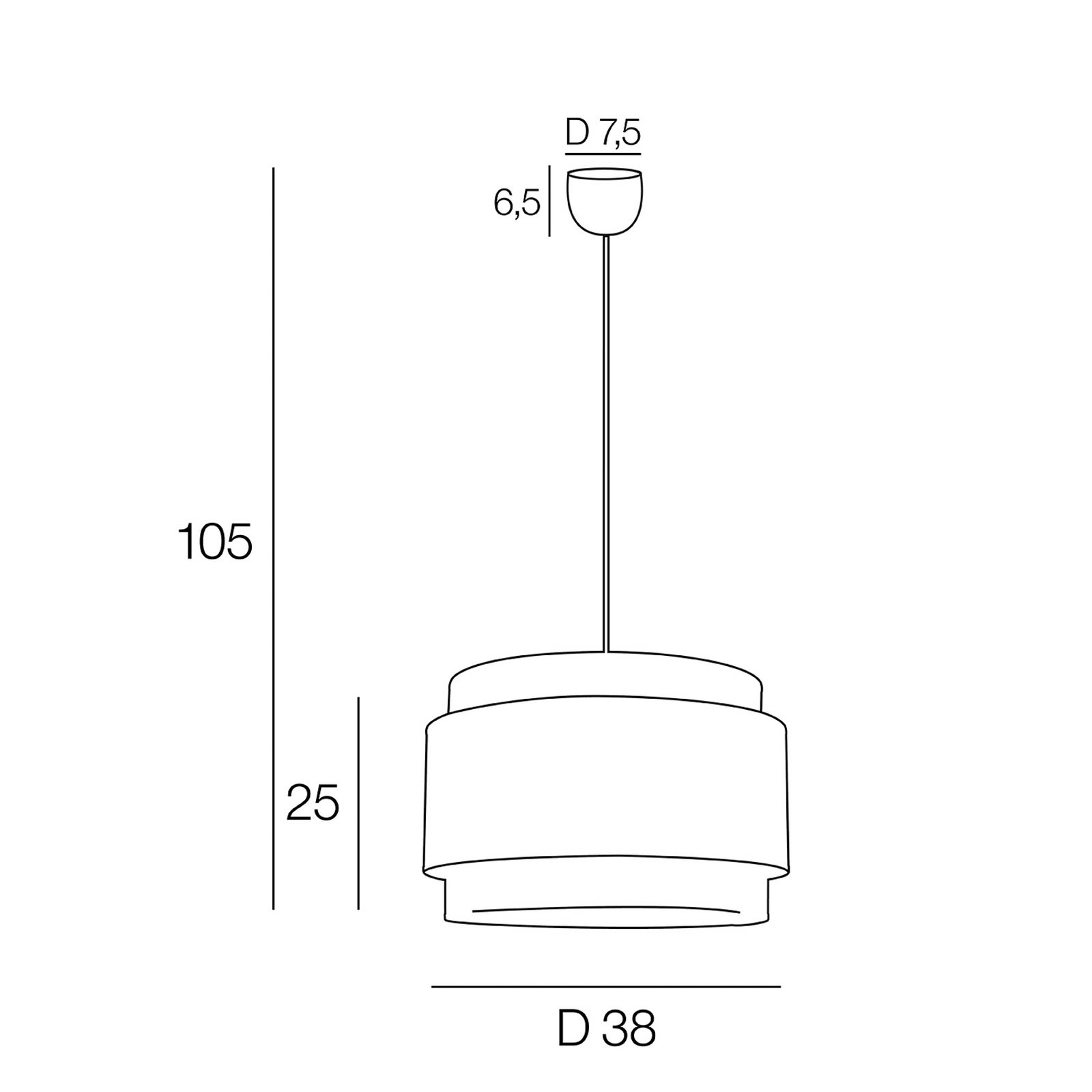 Milo lampa za vješanje, Jamaica/crna, Ø 38 cm, papir/metal – Corep SAS