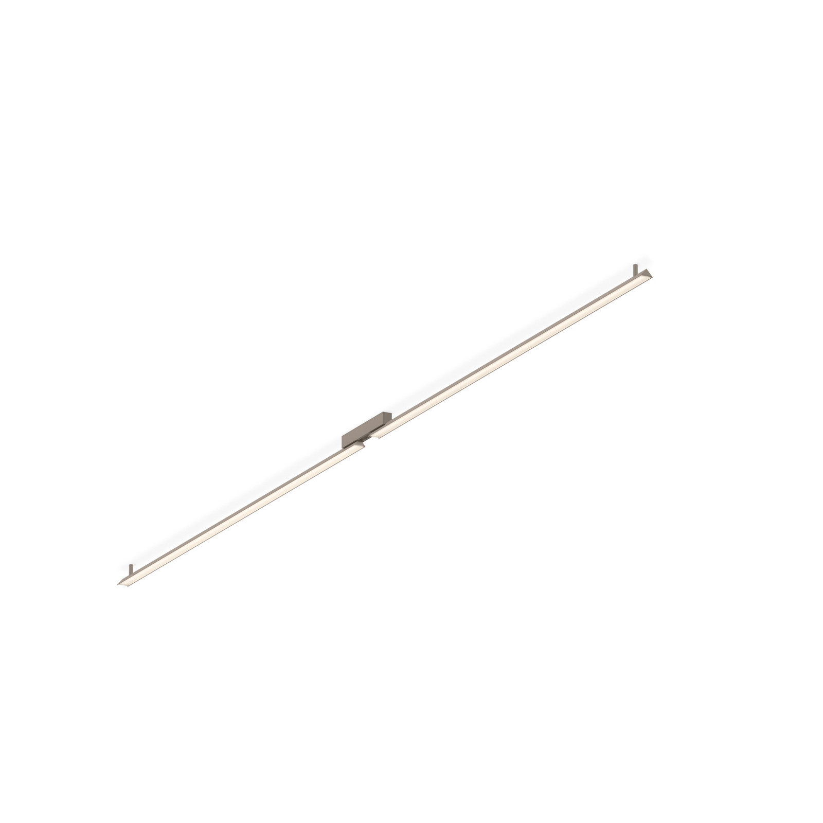 Aplică de perete LED Vibia SPA lungime 413 cm bej IP44 2.700 K - Baie - Modern - Aluminiu