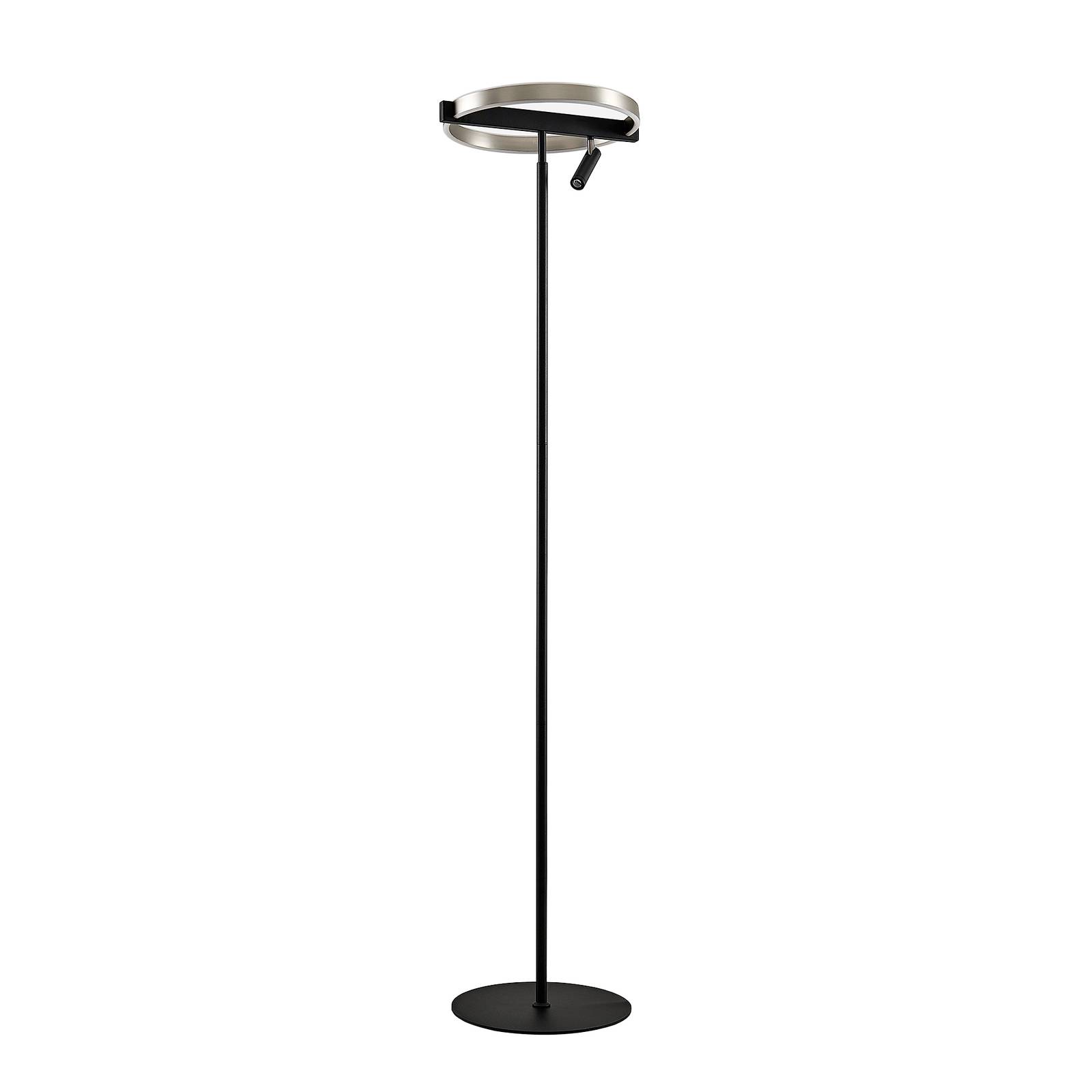 Lucande Designer Floor Lamp - Living / Dining Room - dimmable - Black