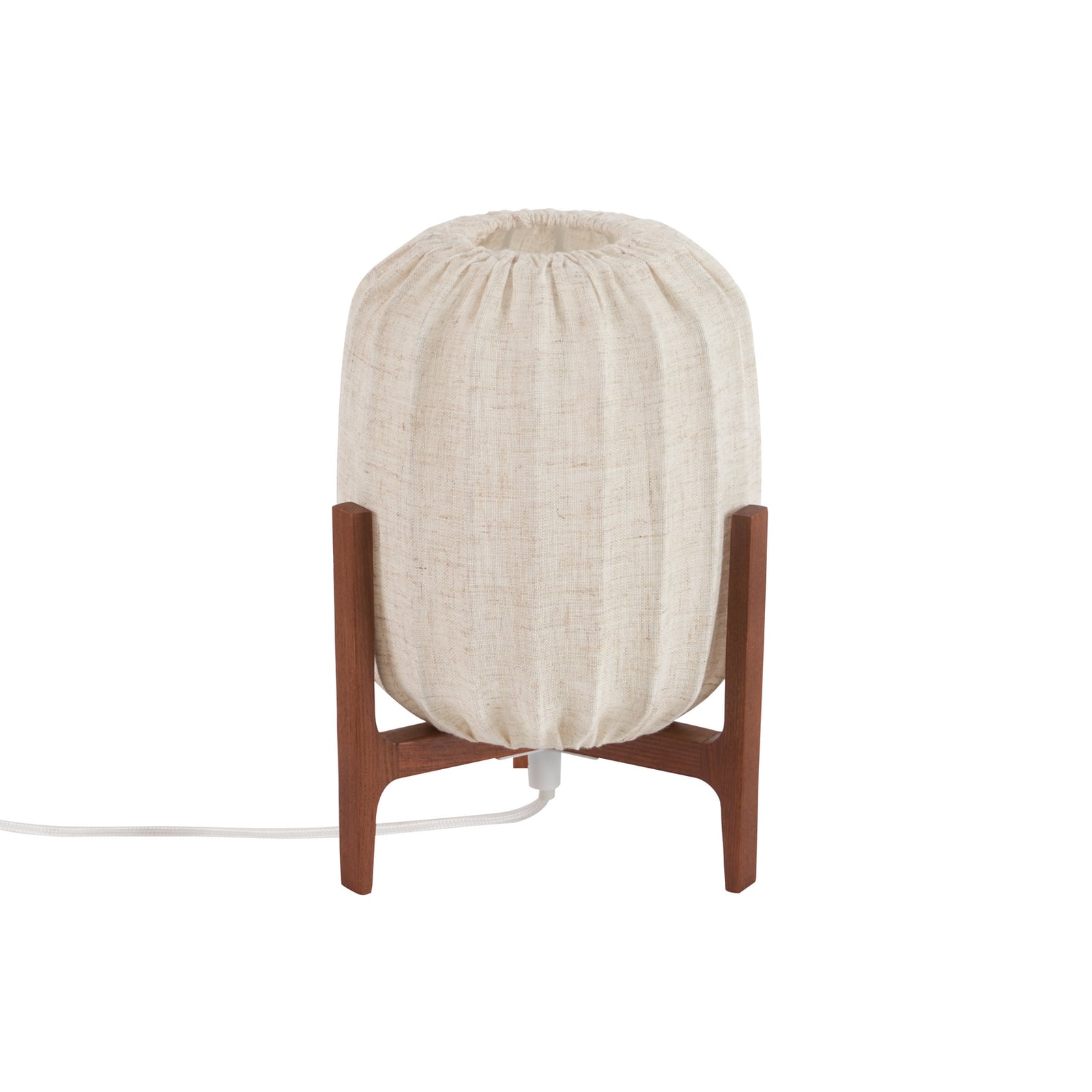 Prisma stolna lampa, jasen/bež, 24 cm, drvo – Watt &amp; Veke