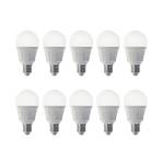 LED bulb traditional shape E27 11 W 830 10-pack