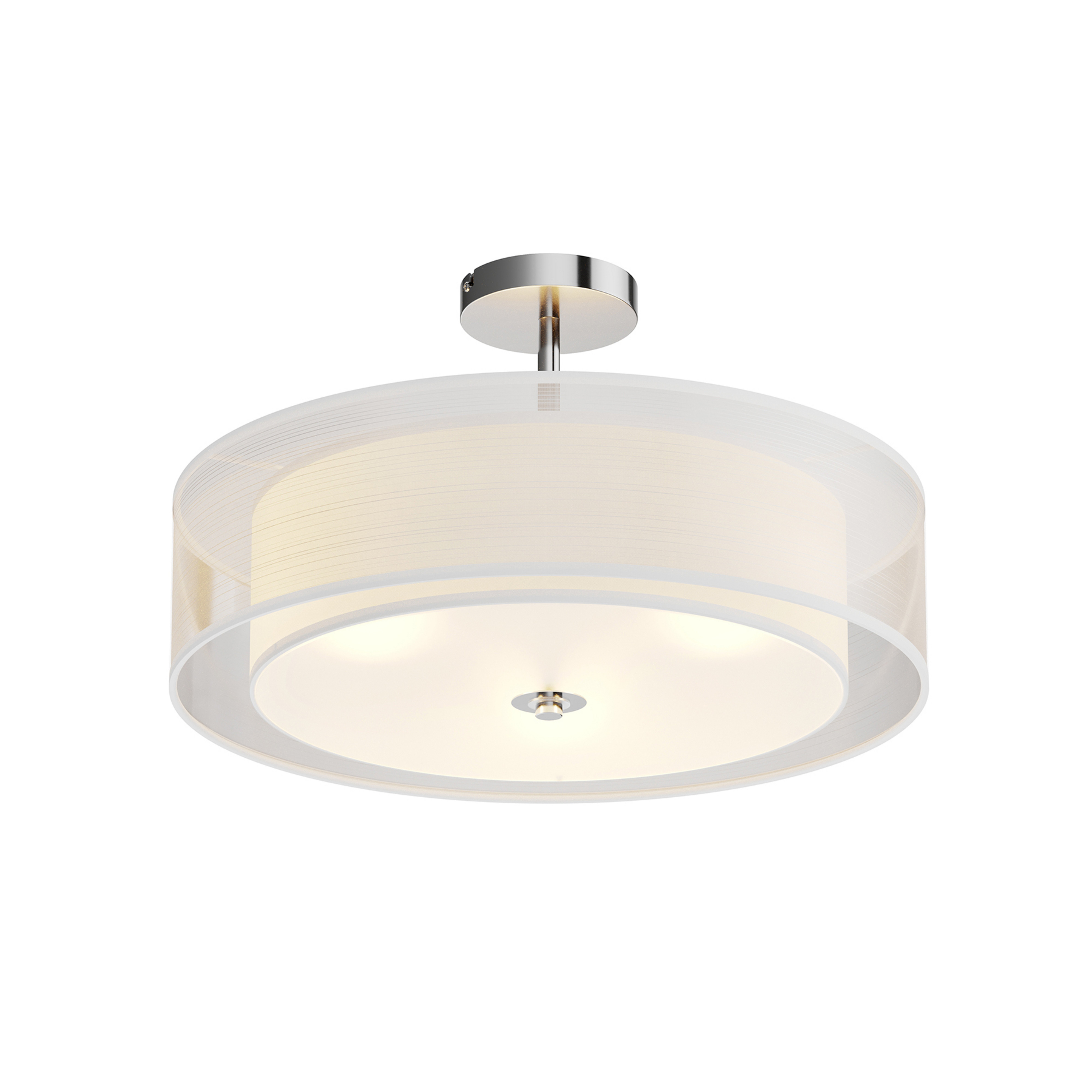 Pikka Deckenleuchte White/Chrom - Lindby