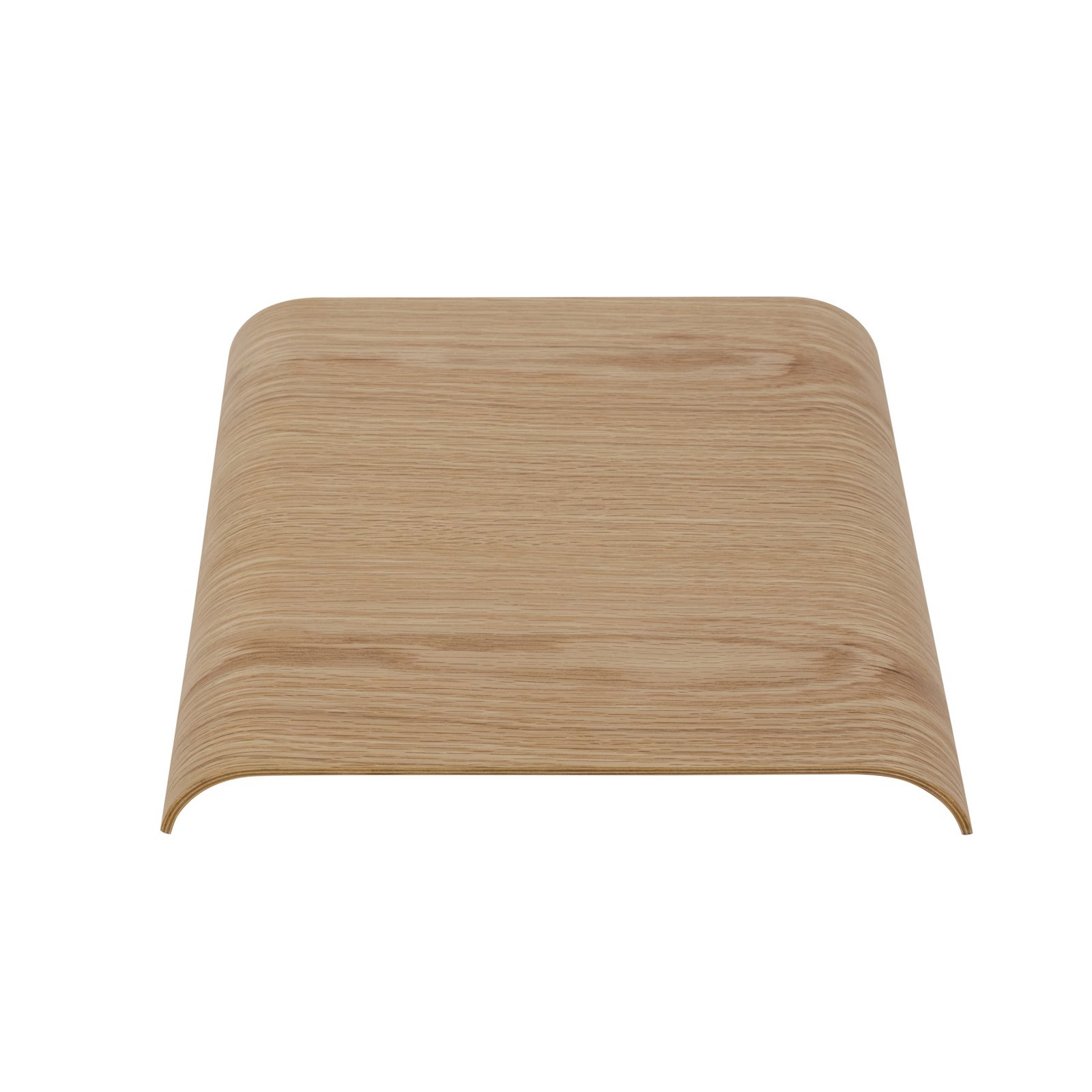 Plateau AYTM Curva, couleur chêne, 33 x 32 x 4 cm, bois