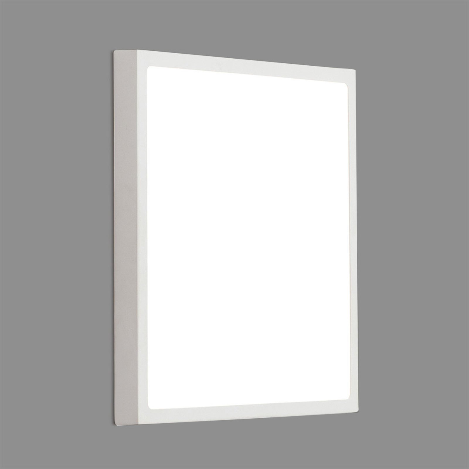 LED stenska svetilka Vika, kvadratna, bela, 30x30cm