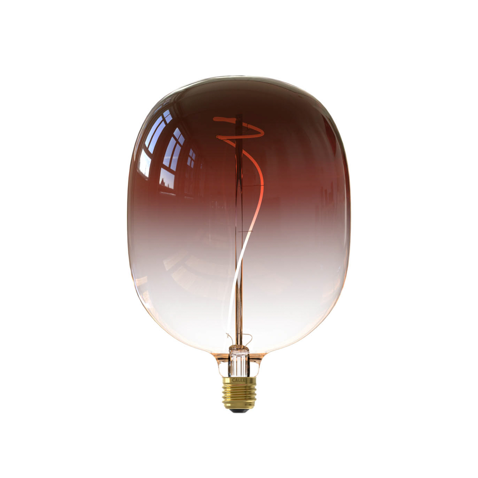 Calex Avesta globo LED E27 5W filamento dim marrón