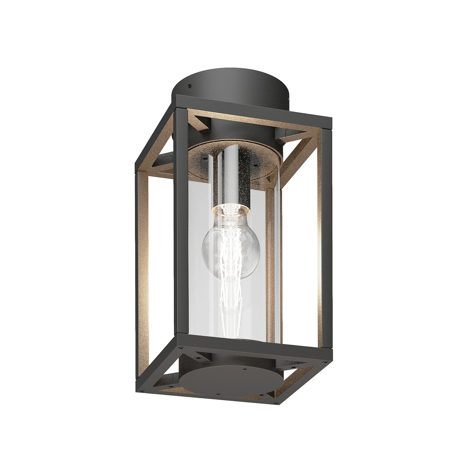 Lucande Außendeckenleuchte Ferda, 29 cm, anthrazit, IP44