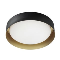 Crew 2 LED laevalgusti, Ø 33 cm, must/kuldne
