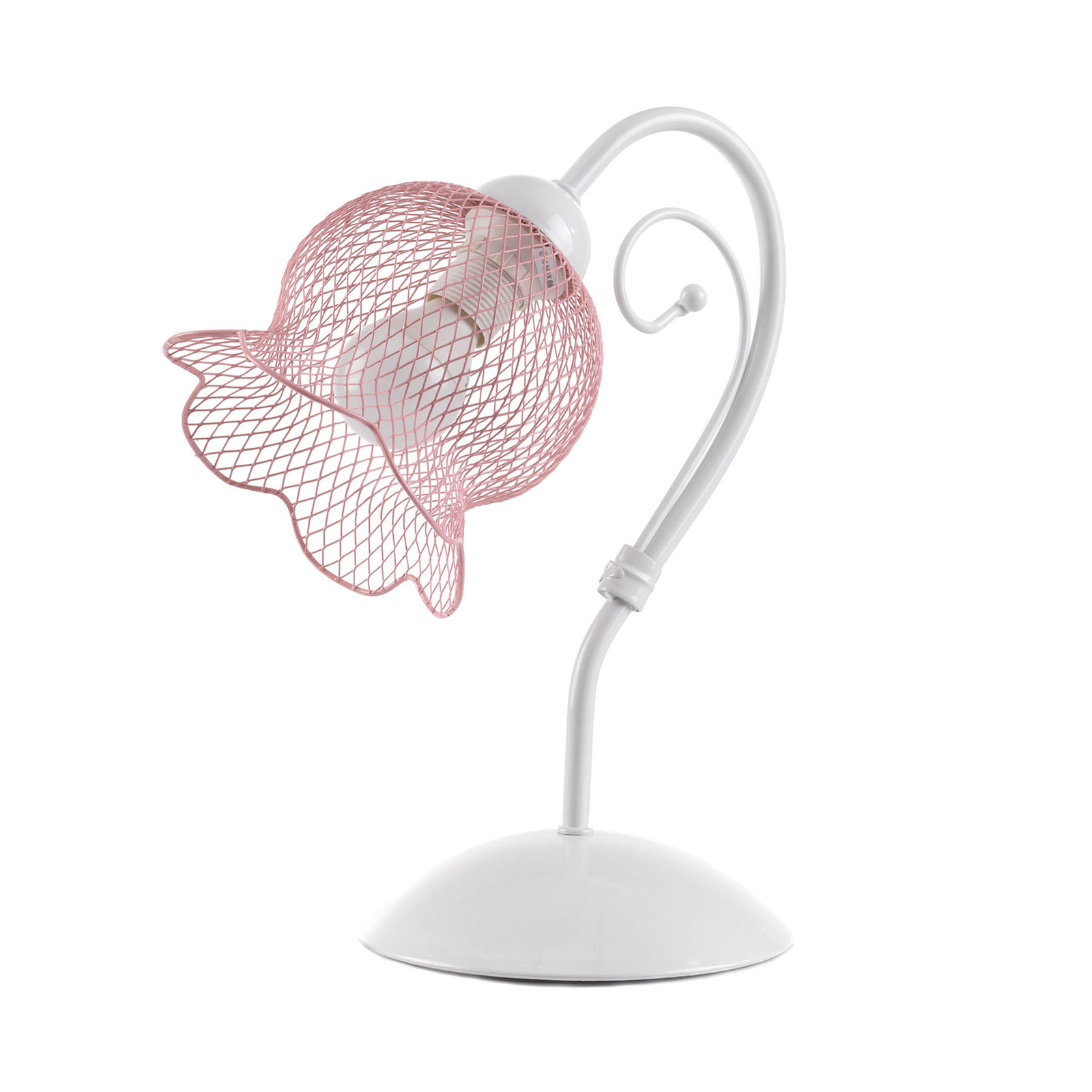 Mia Table Lamp With A Net Lampshade In, Mia Table Lamp