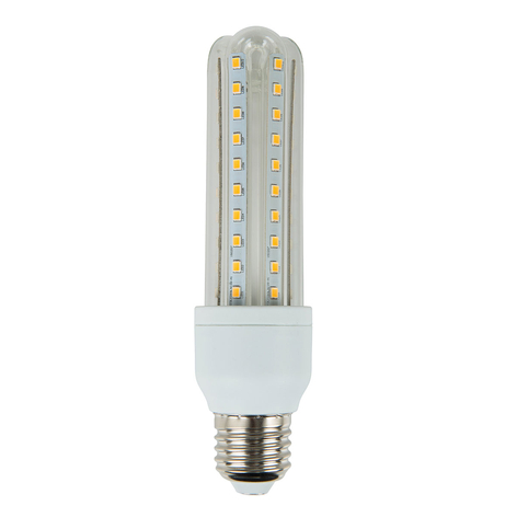 E27 LED 12 W 3U-Form 3.000 K nicht dimmbar