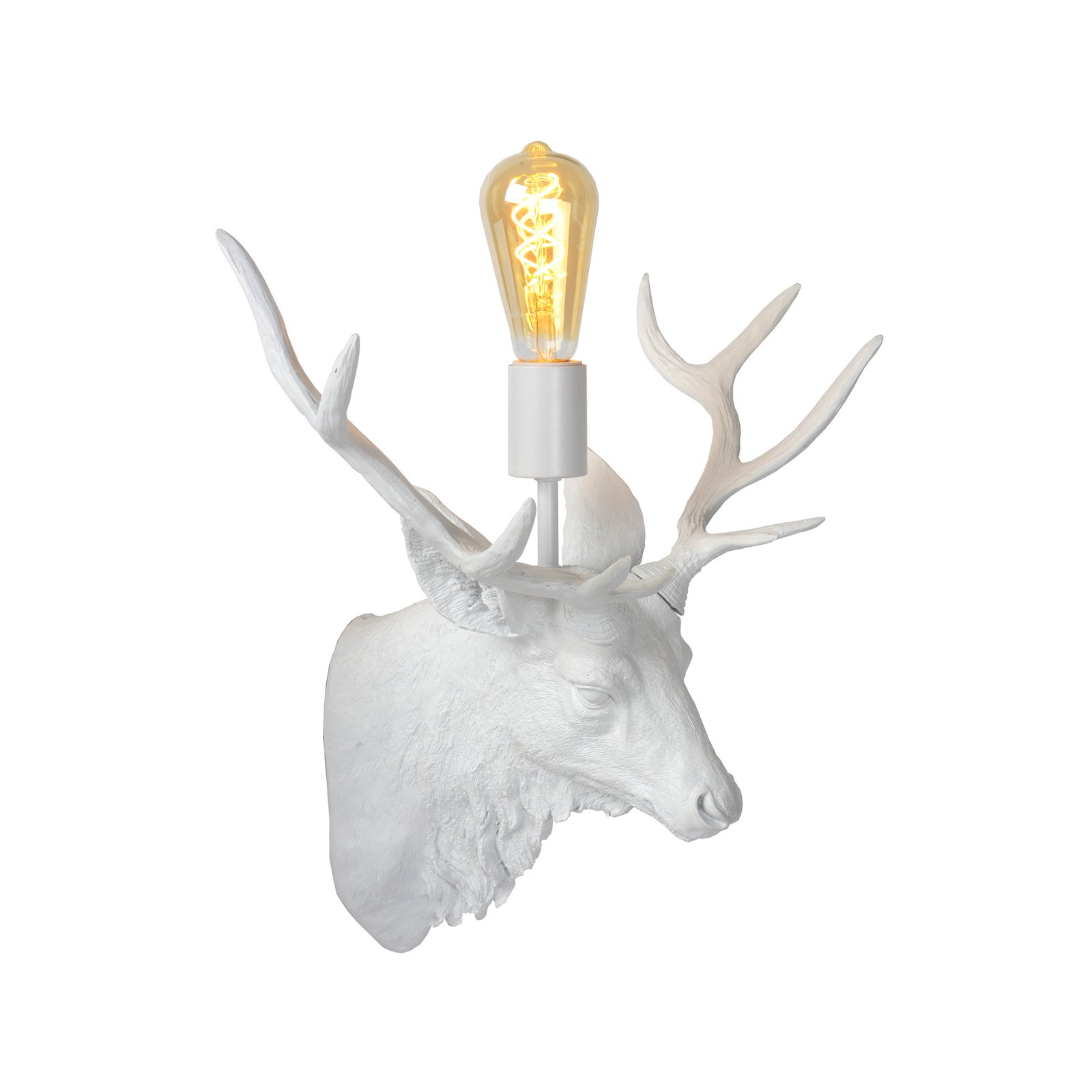 Extravaganza Caribou væglampe, hvid