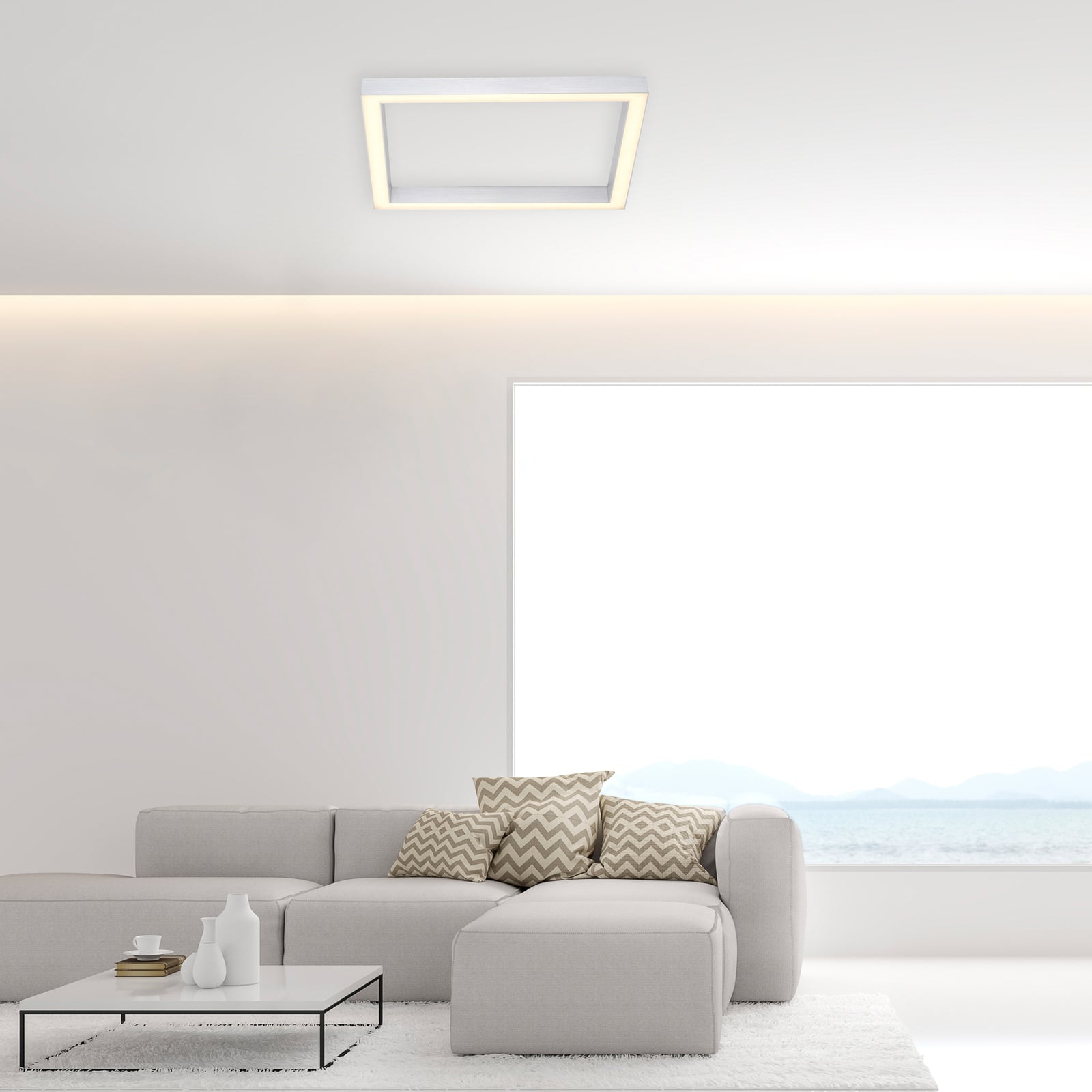 Lines Square LED-Deckenlampe, diamond, 55 cm, CCT - PURE