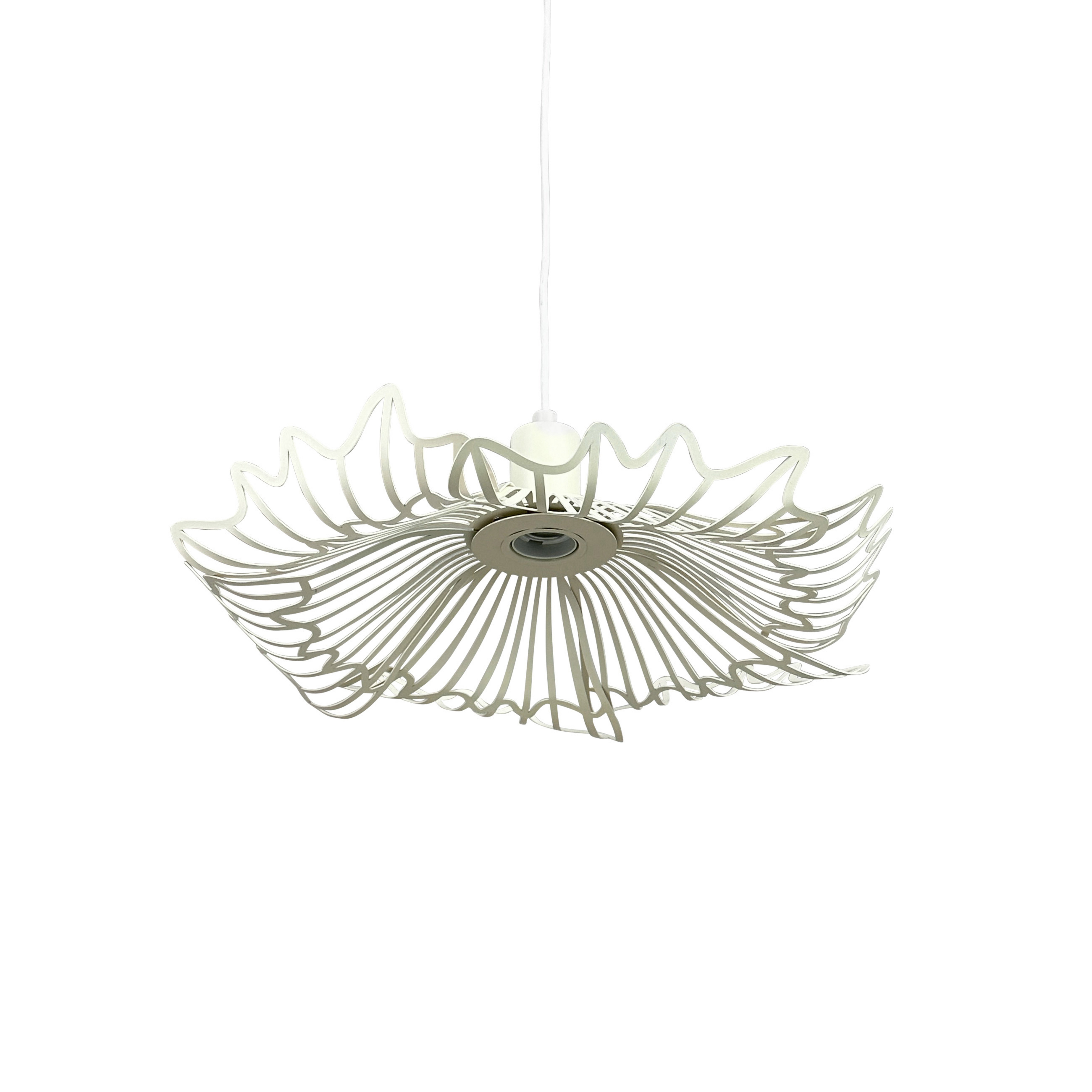 Flora Pendelleuchte Small perlweiß 40cm - DybergLarsen
