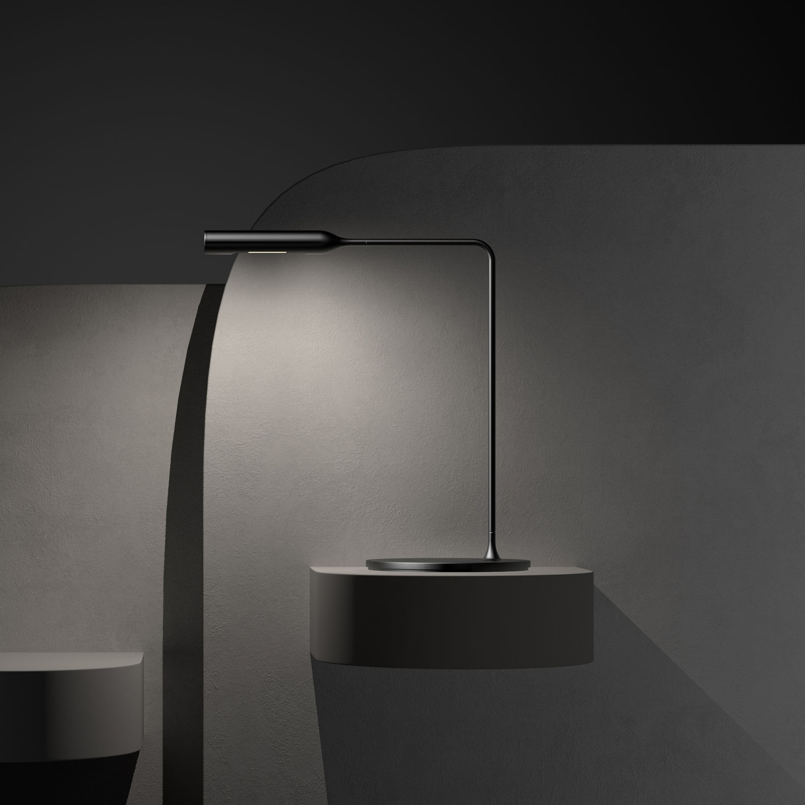 LUMINA Flo Bedside LED table lamp 3,000K black