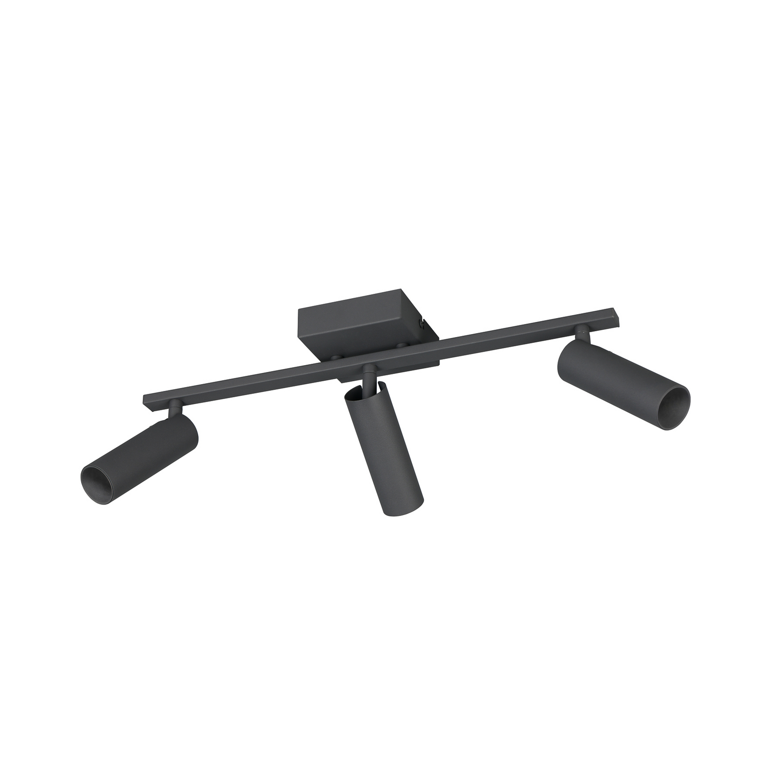 Faretto da soffitto Dara, lunghezza 46 cm, antracite, metallo, a 3 luci. Faretto da soffitto Dara, lunghezza 46 cm, antracite, metallo, a 3 luci.