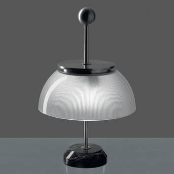 Artemide Alfa table lamp, glass lampshade
