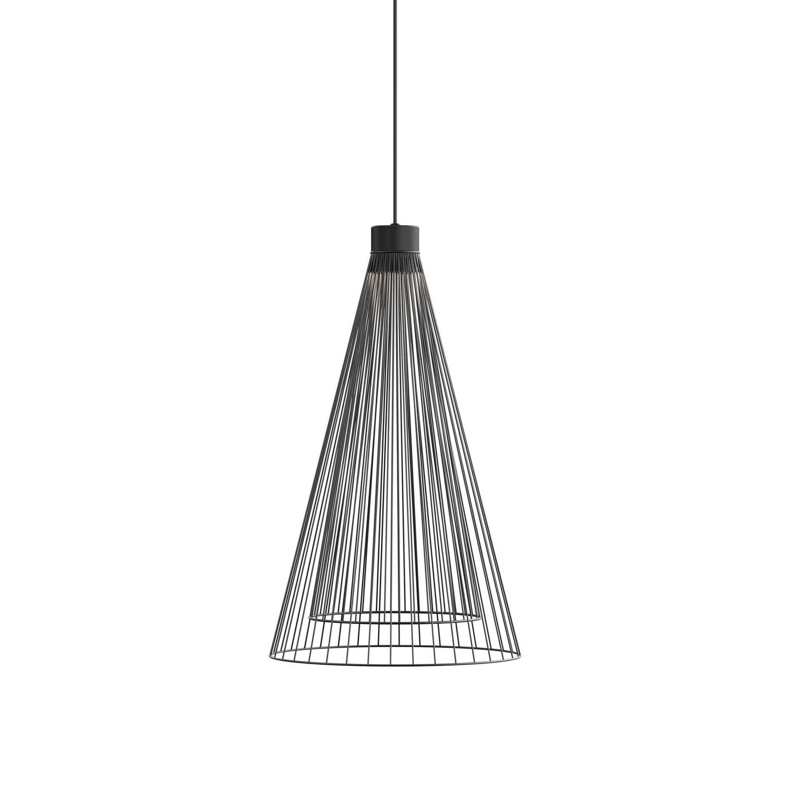 Karman LED-Außenhängeleuchte Ikonika, schwarz, Ø 40 cm, IP55