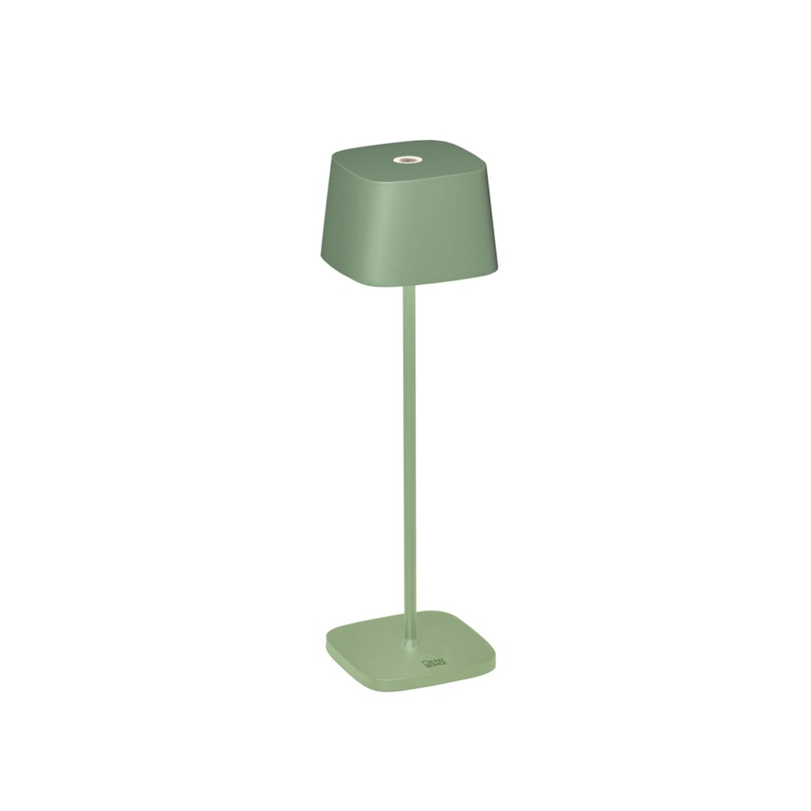 LED tafellamp Capri voor buiten, groen-grijs