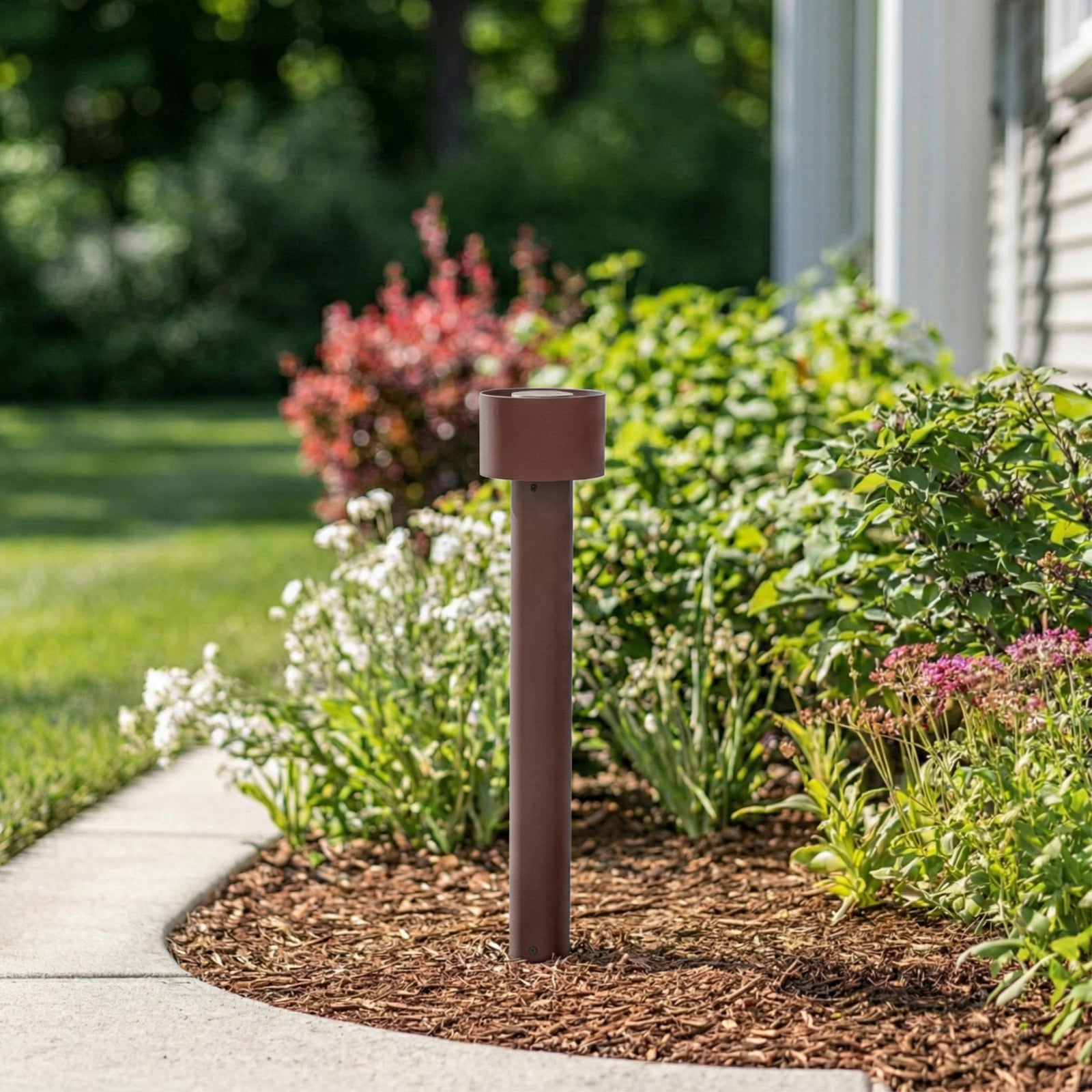 Milten LED-Wegeleuchte, rostfarben, IP65, Höhe 65 cm - Arcchio