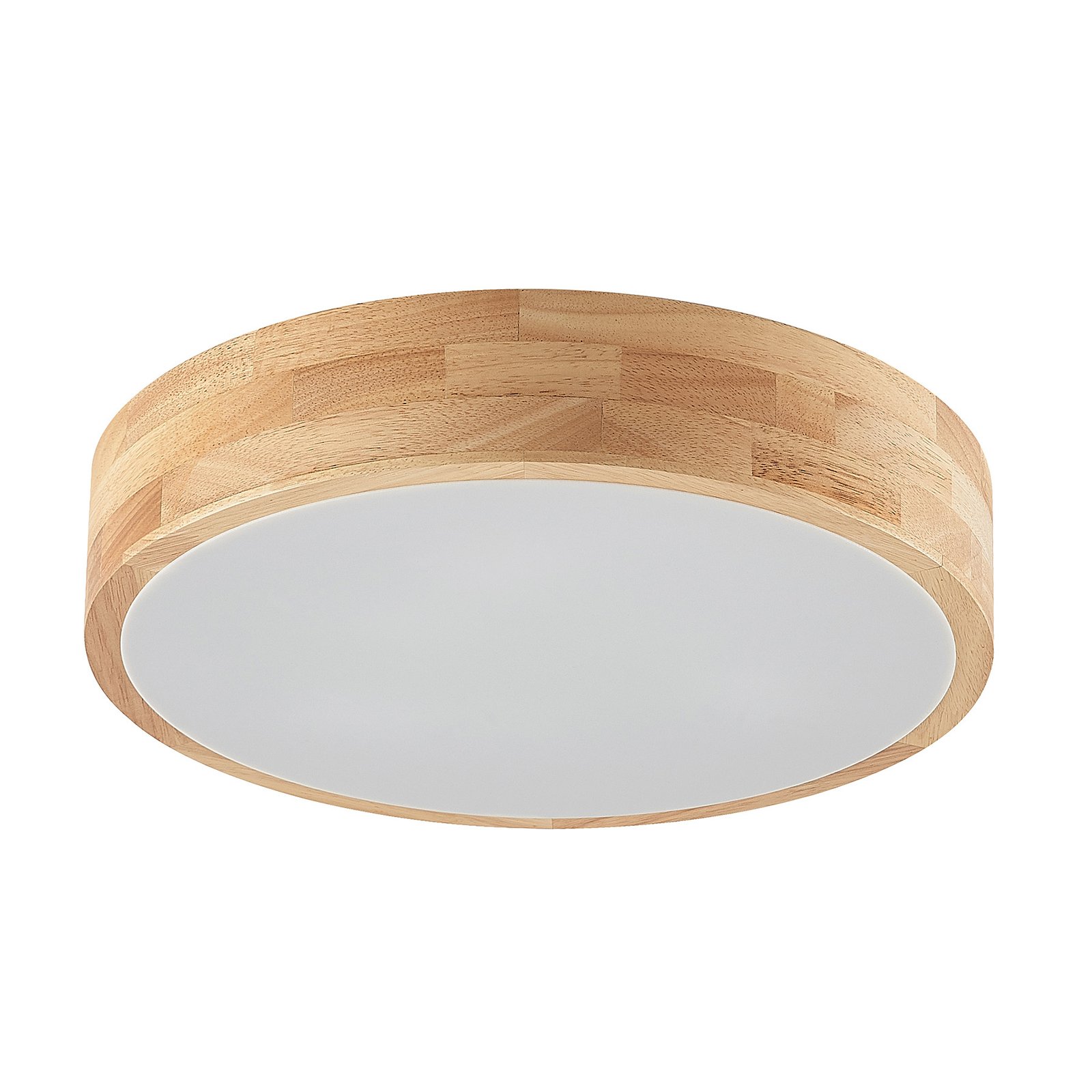 Tanju Ceiling Lamp Ø40 Wood/White - Lindby