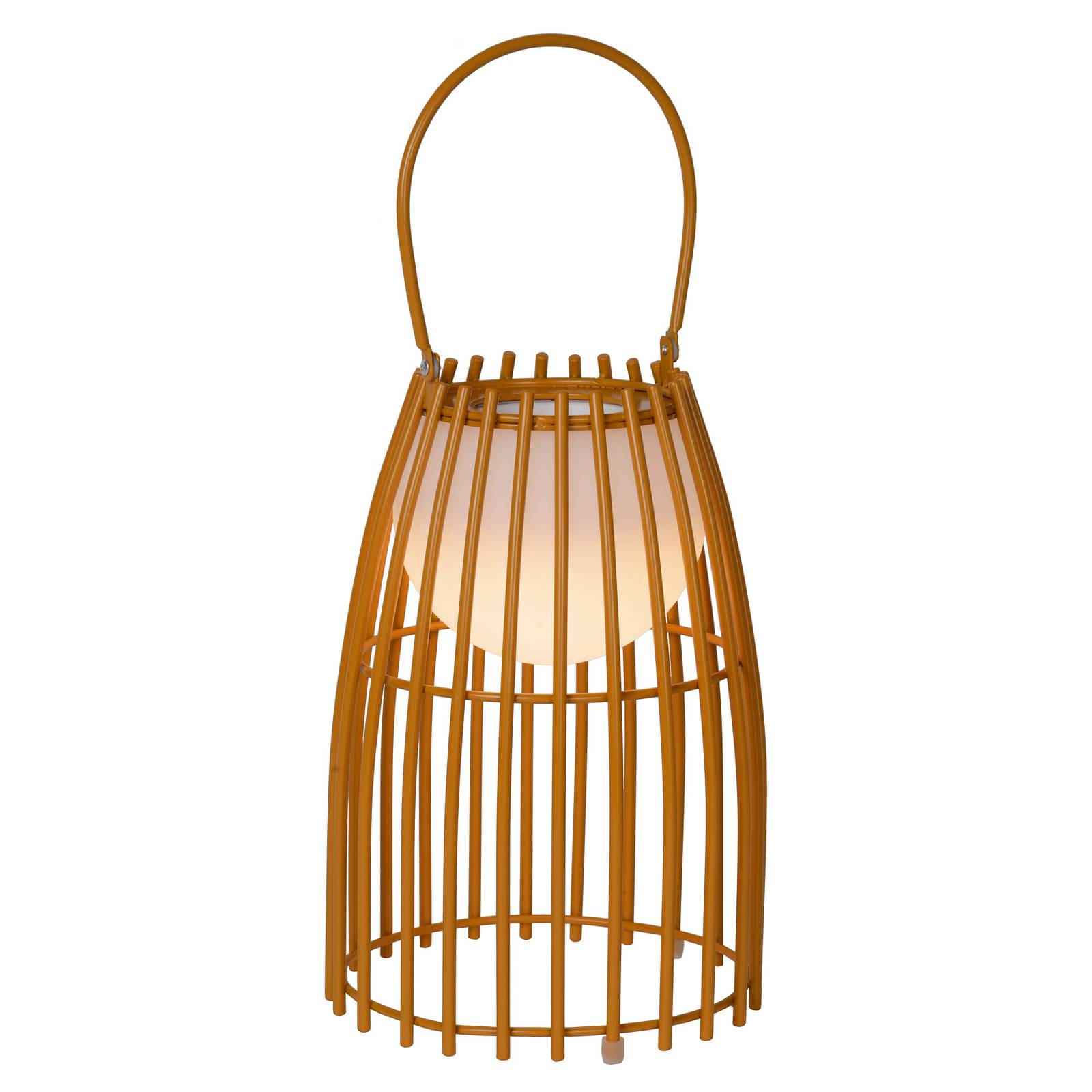 Lucide Fjara LED table lamp, brown - dimmable - Modern
