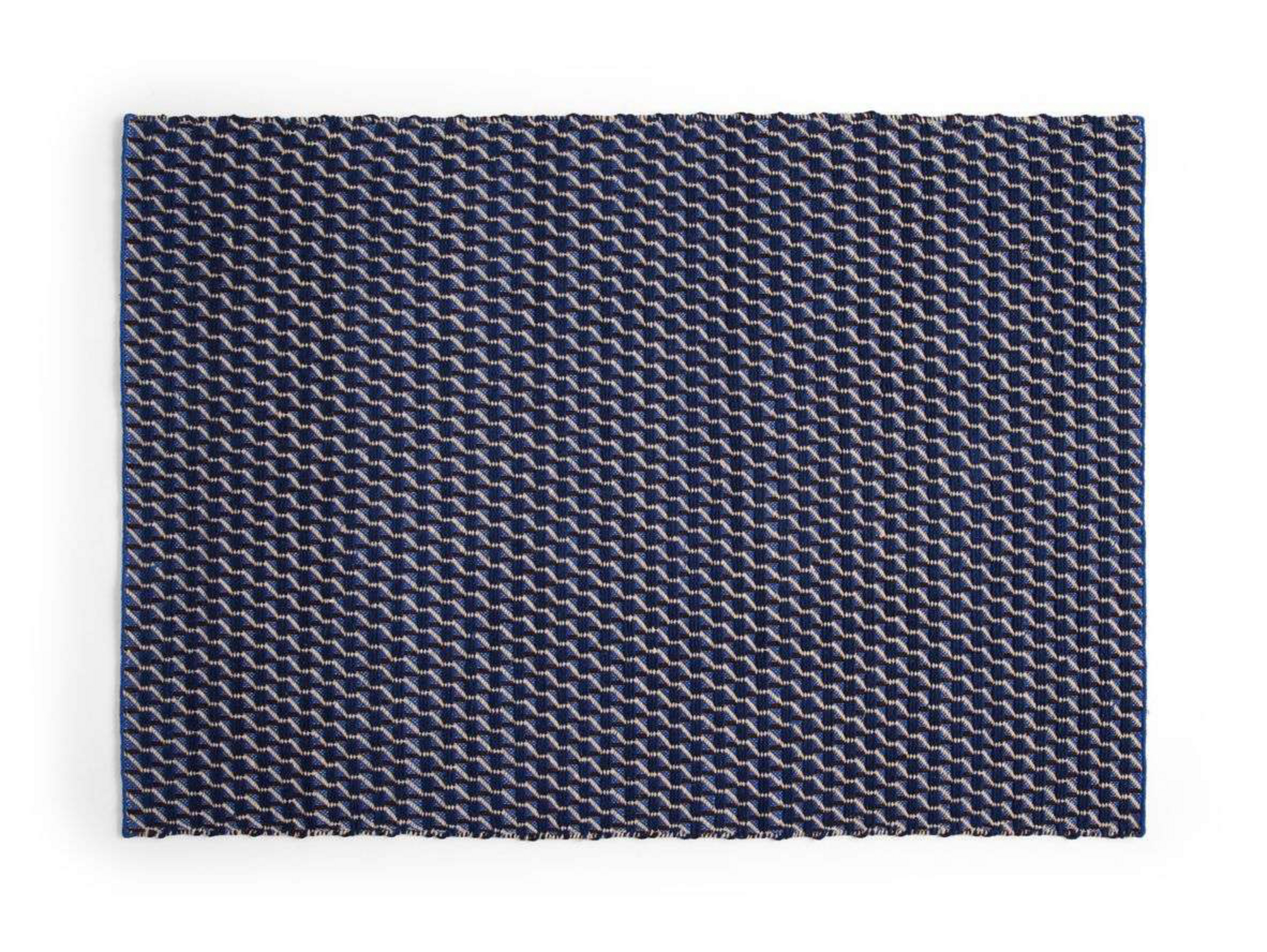 Channel Rug 170x240 Blue/White - HAY