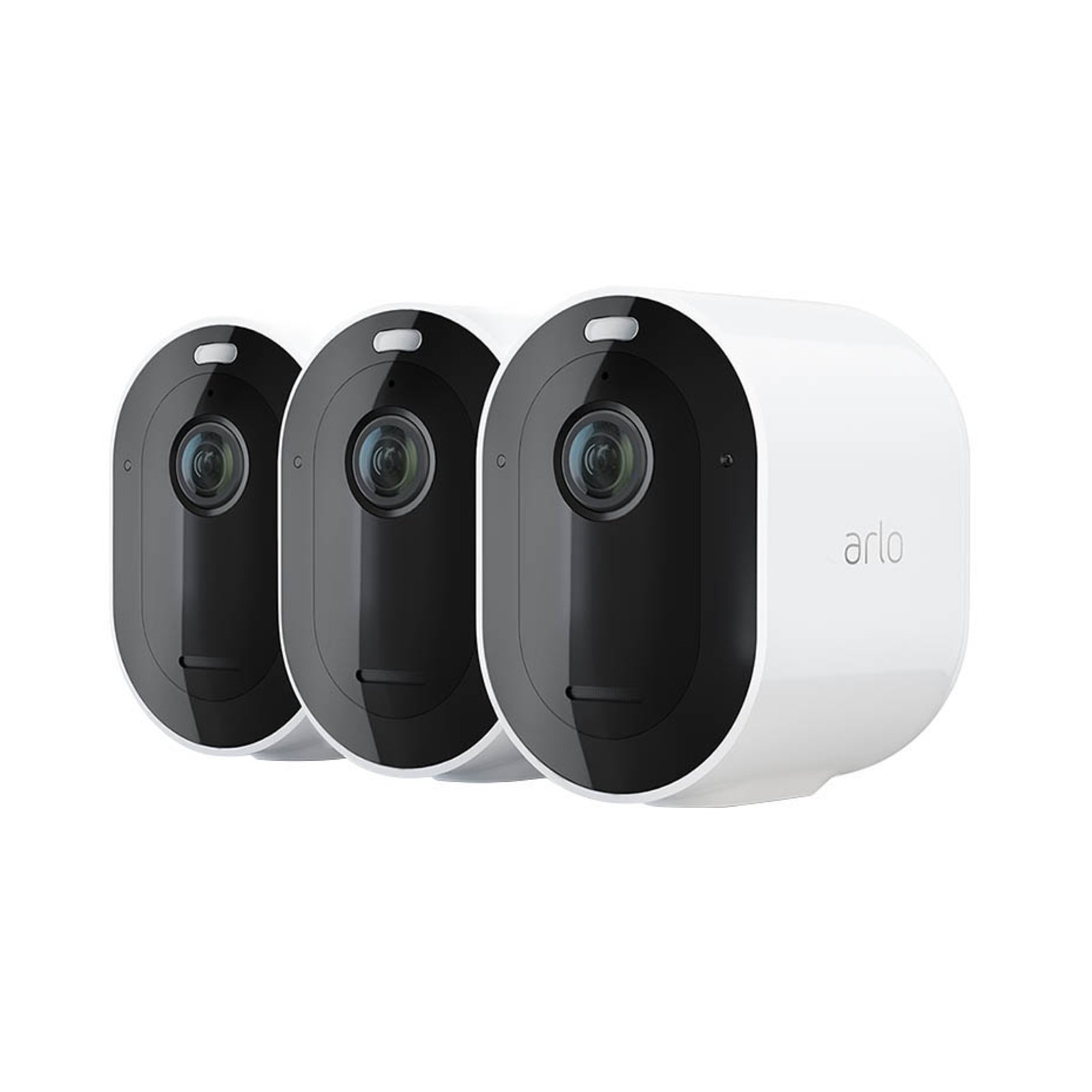 Sistema de seguridad Arlo Pro 4 con 3 cámaras blanco