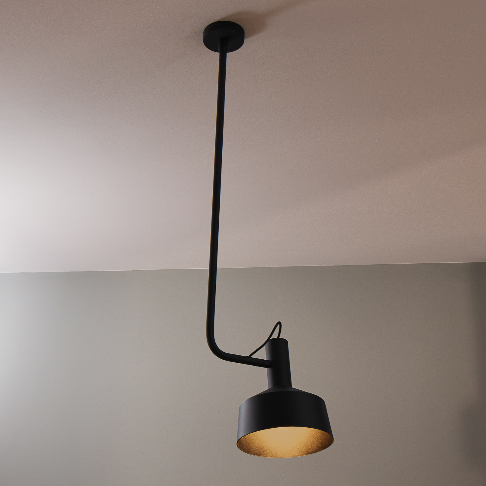 WEVER & DUCRÉ Roomor Hanging GU10 1 lys 25cm svart