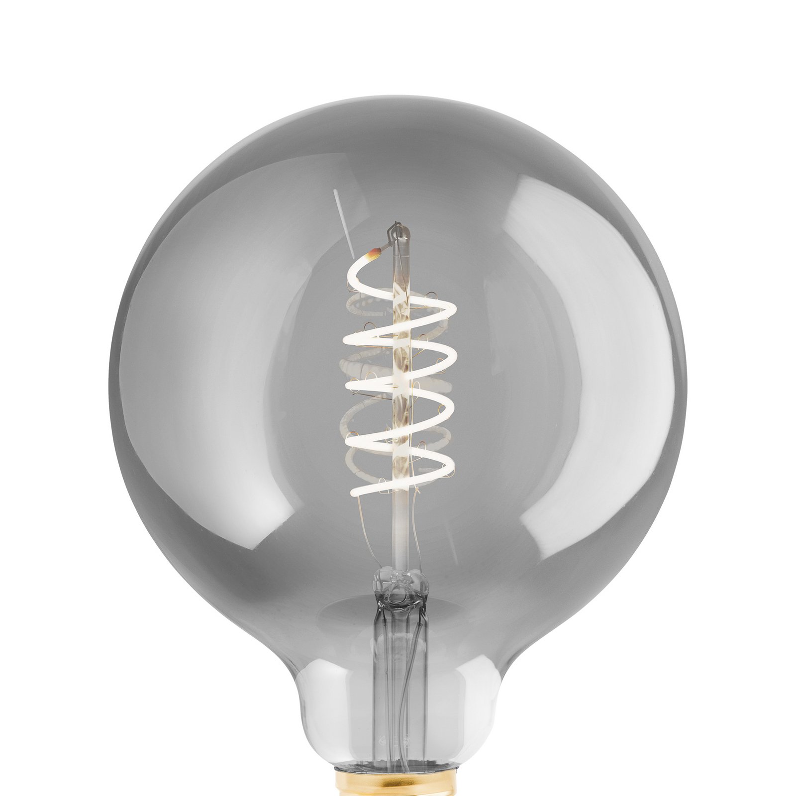 LED-Globe E27 G125 4W Filament schwarz-transparent