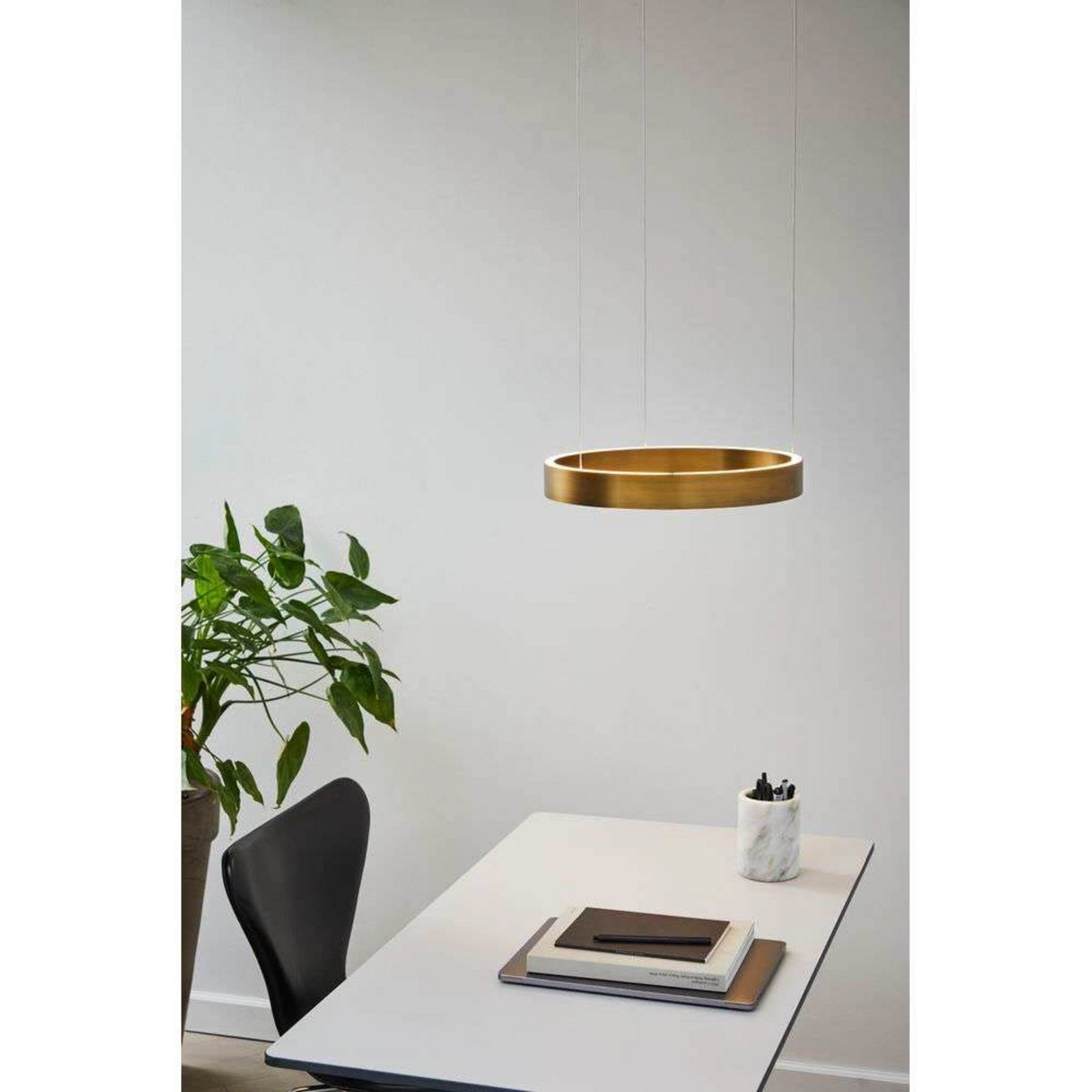 LOOM DESIGN Suspension LED EOS 360 Small, couleur laiton