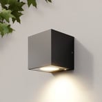 Arcchio Tassnim LED outdoor wall lamp, 12 cm, graphite, IP65