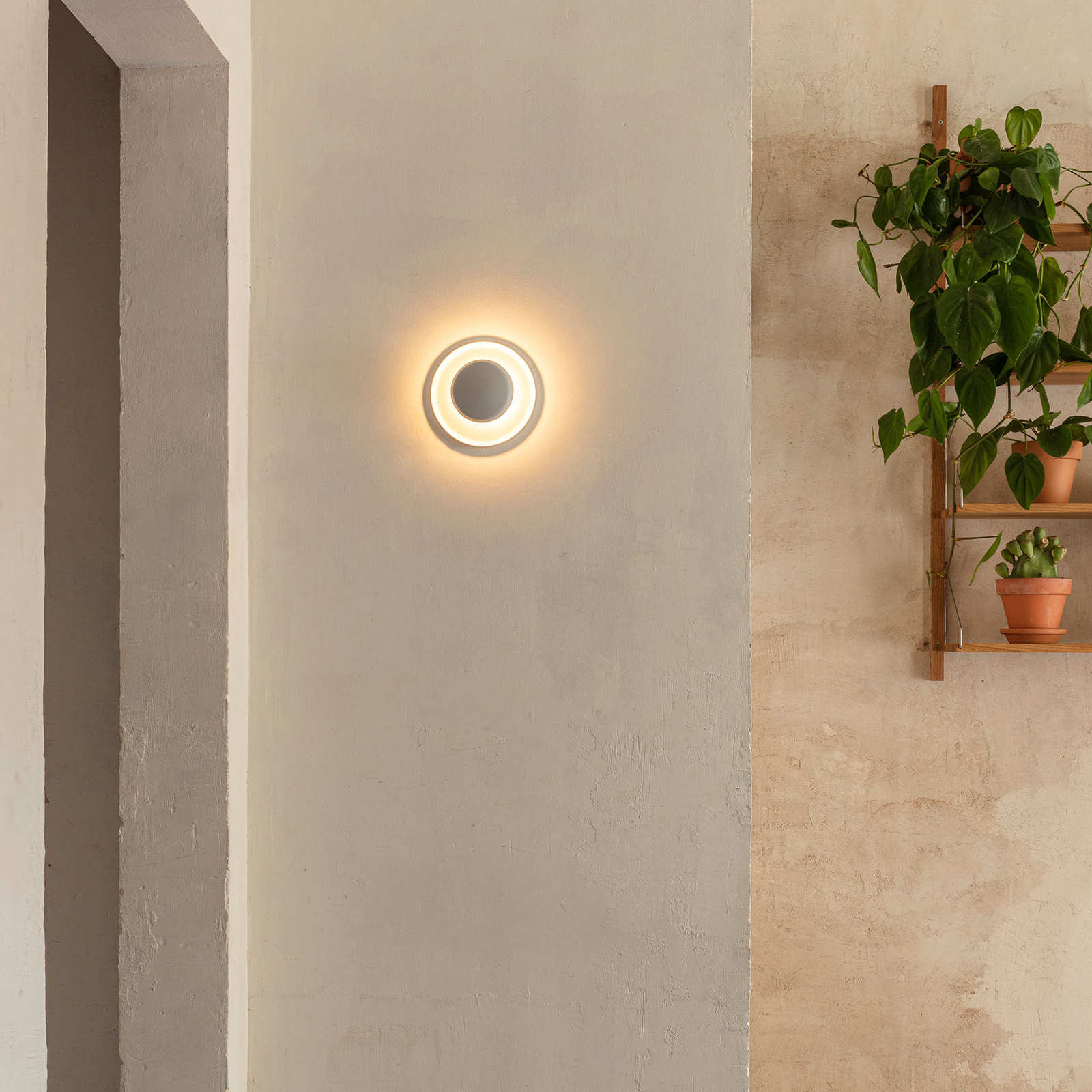 Vibia Top LED wall light Ø 17 cm in metal