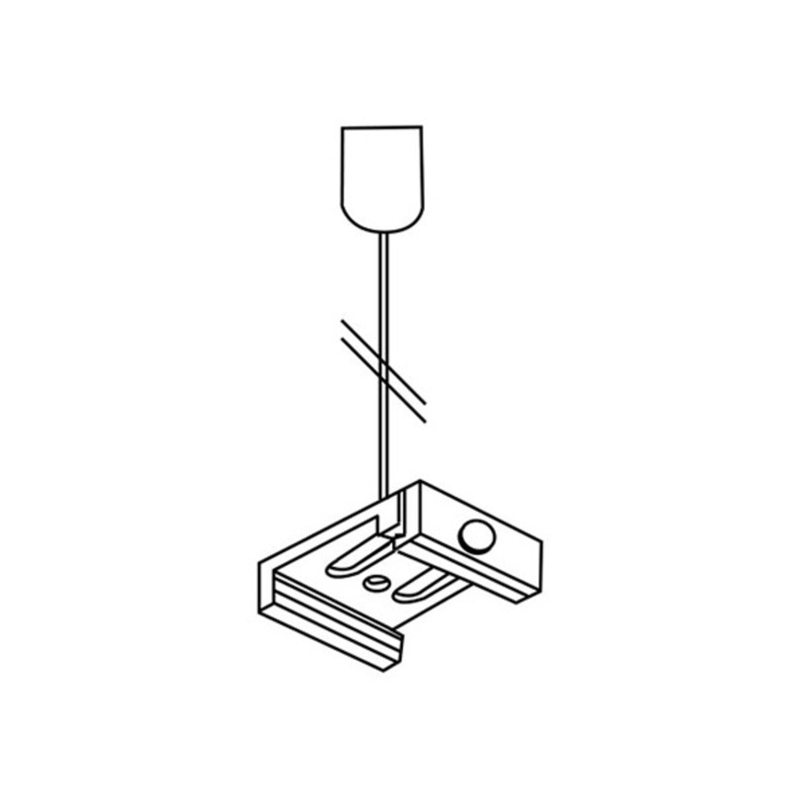 Abhängeset für 3-Phasen-Schiene Noa, 300cm grau