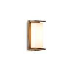 Outdoor wall lamp Ice Cubic 3412 made of brass and glass