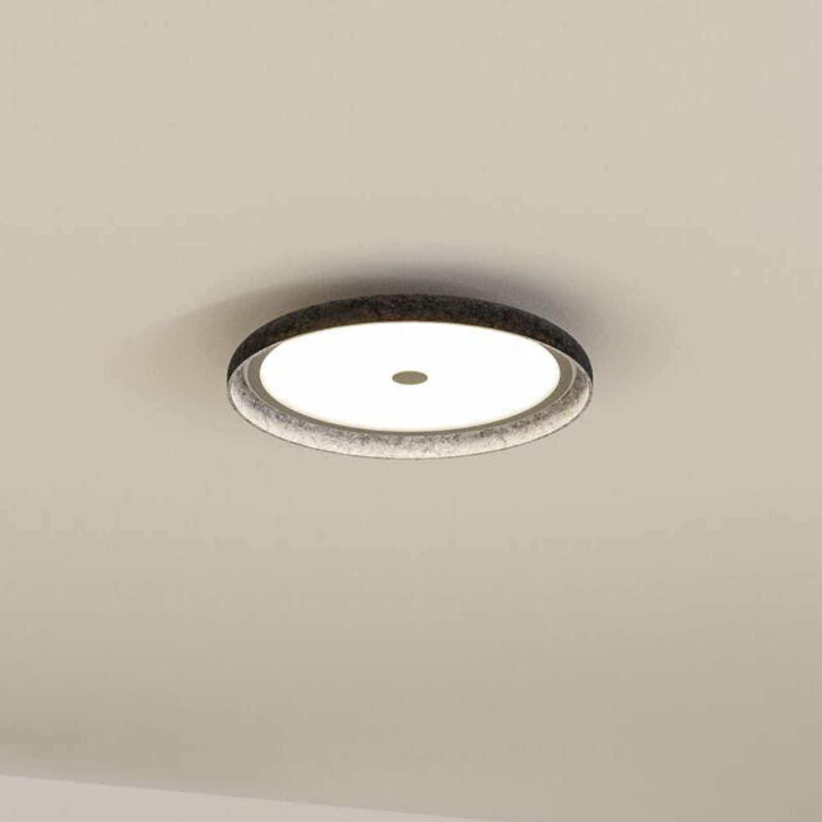Paulmann LED griestu lampa Zarina, antracīts, filcs, 3 pakāpju aptumšošana
