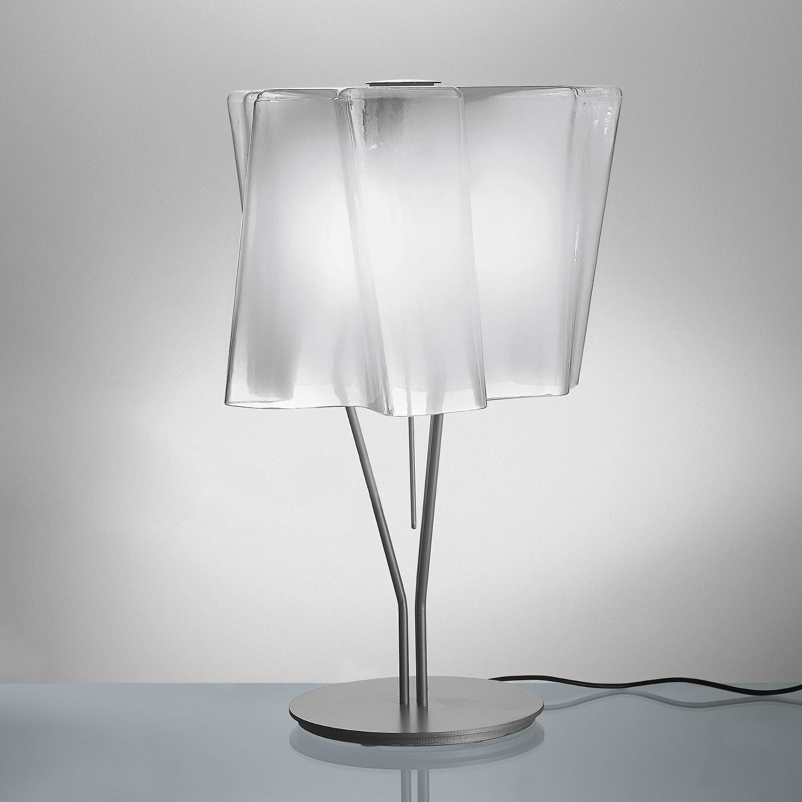 Artemide Logico lampa stołowa 44 cm połysk/alu
