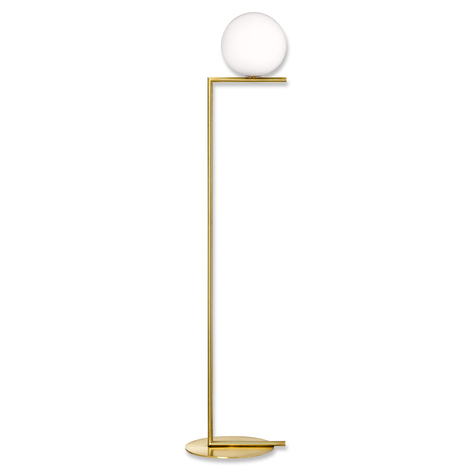 IC F1 - golvlampa från FLOS, borstad mässing