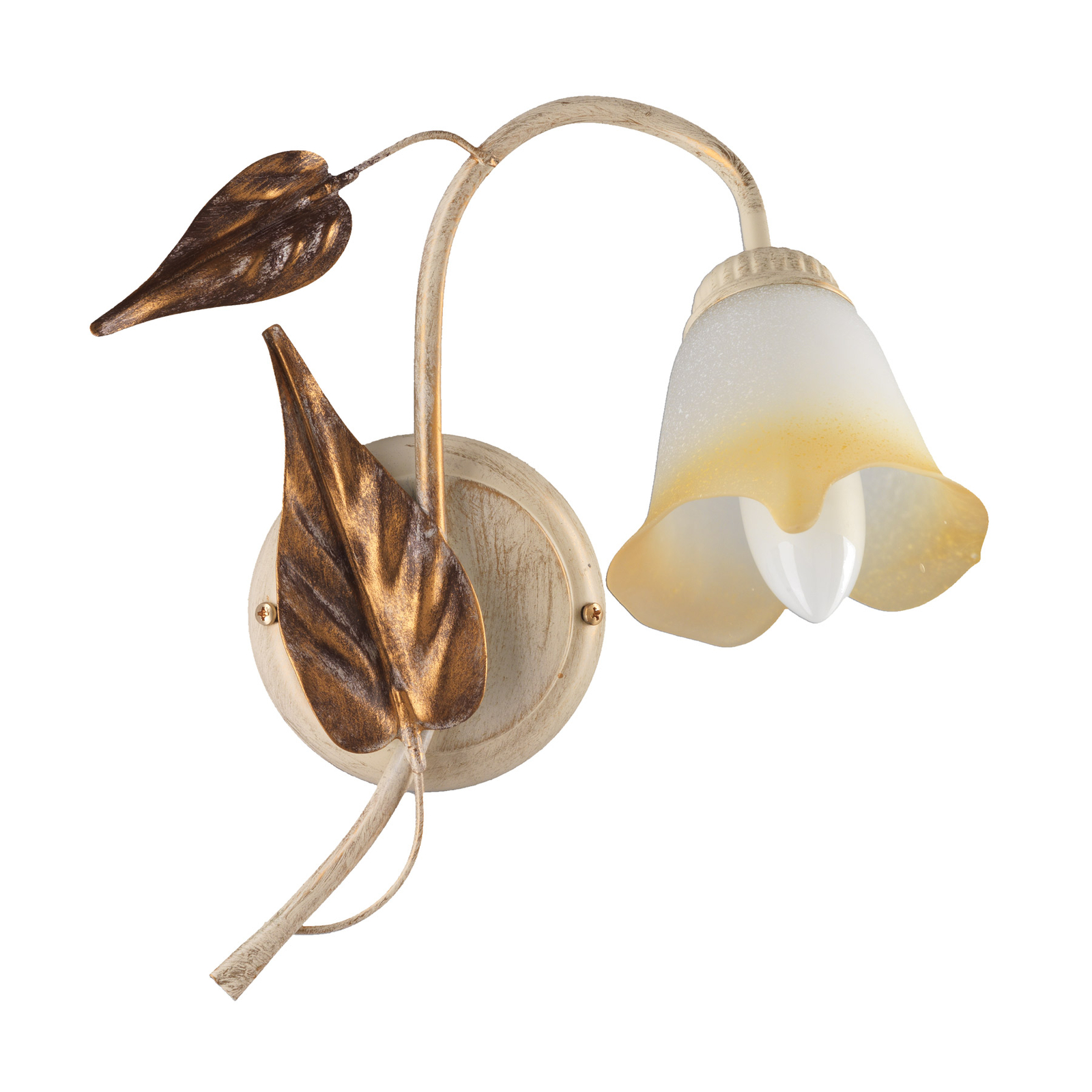 Vanda wall light, 1-bulb, ivory