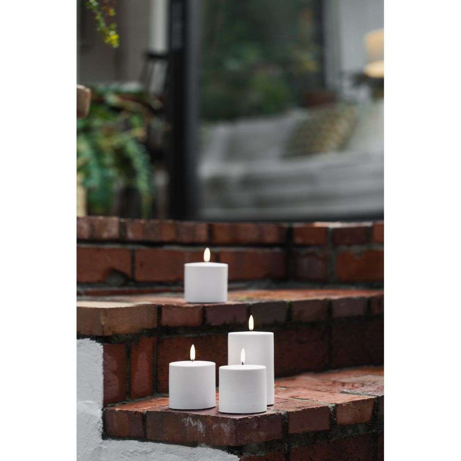 Pillar Candle LED Outdoor 7,8 x 17,8 cm White - Uyuni Lighting