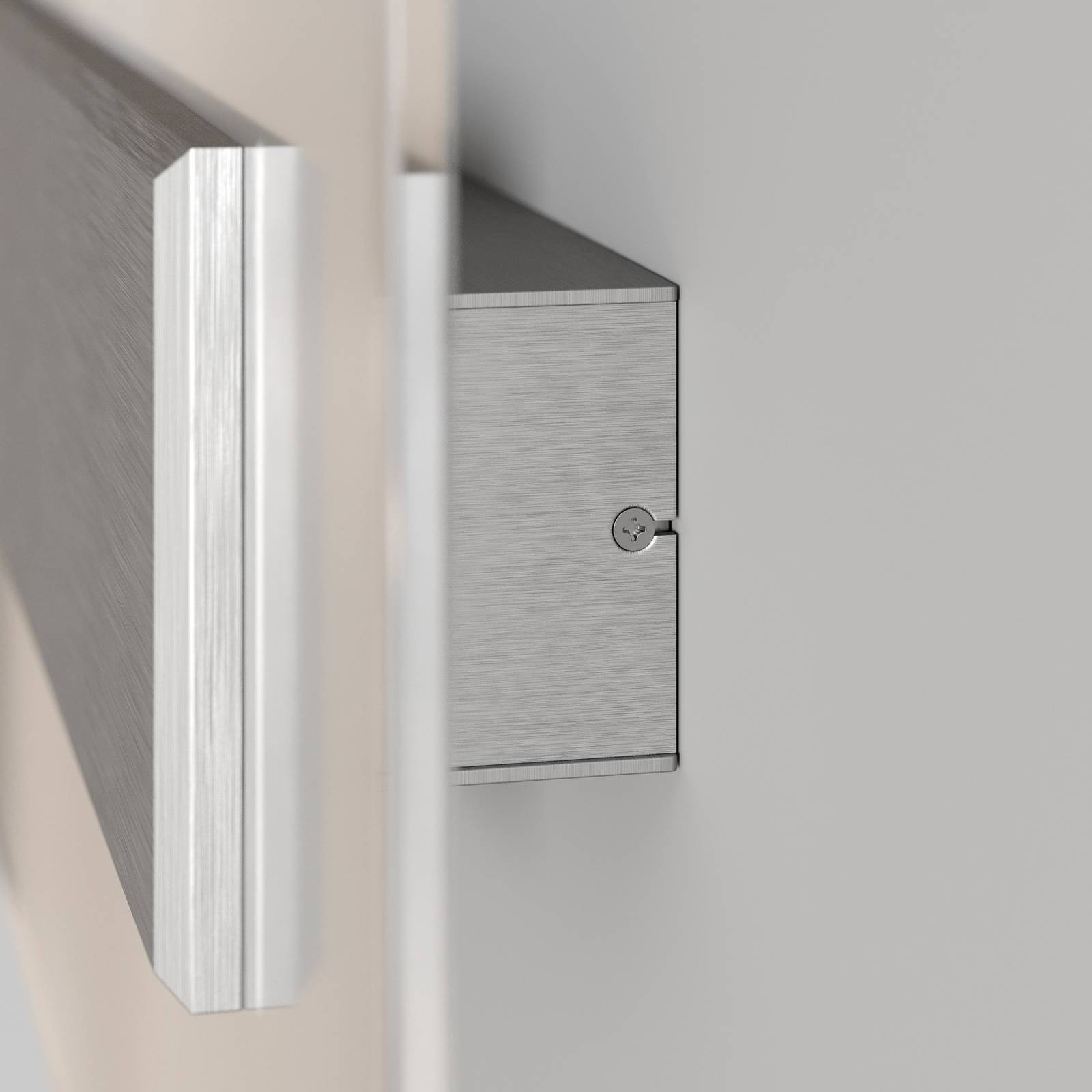 Quitani kinkiet LED Lole, aluminium, 59 x 29 cm, szkło