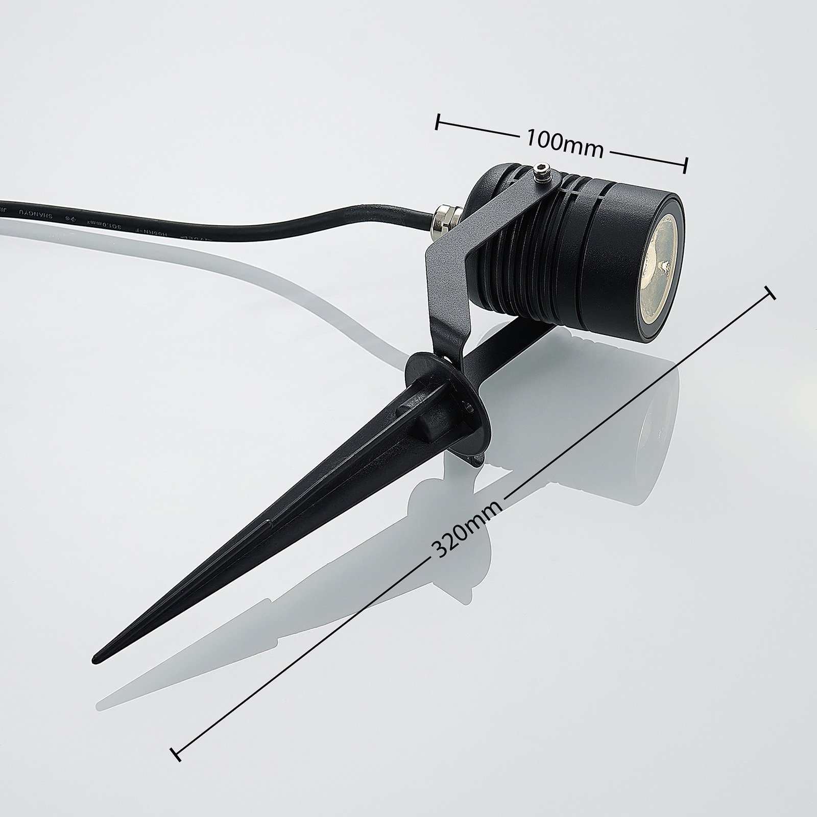 Maris LED Spot d'Extérieur w/Spike IP65 Black - Lindby