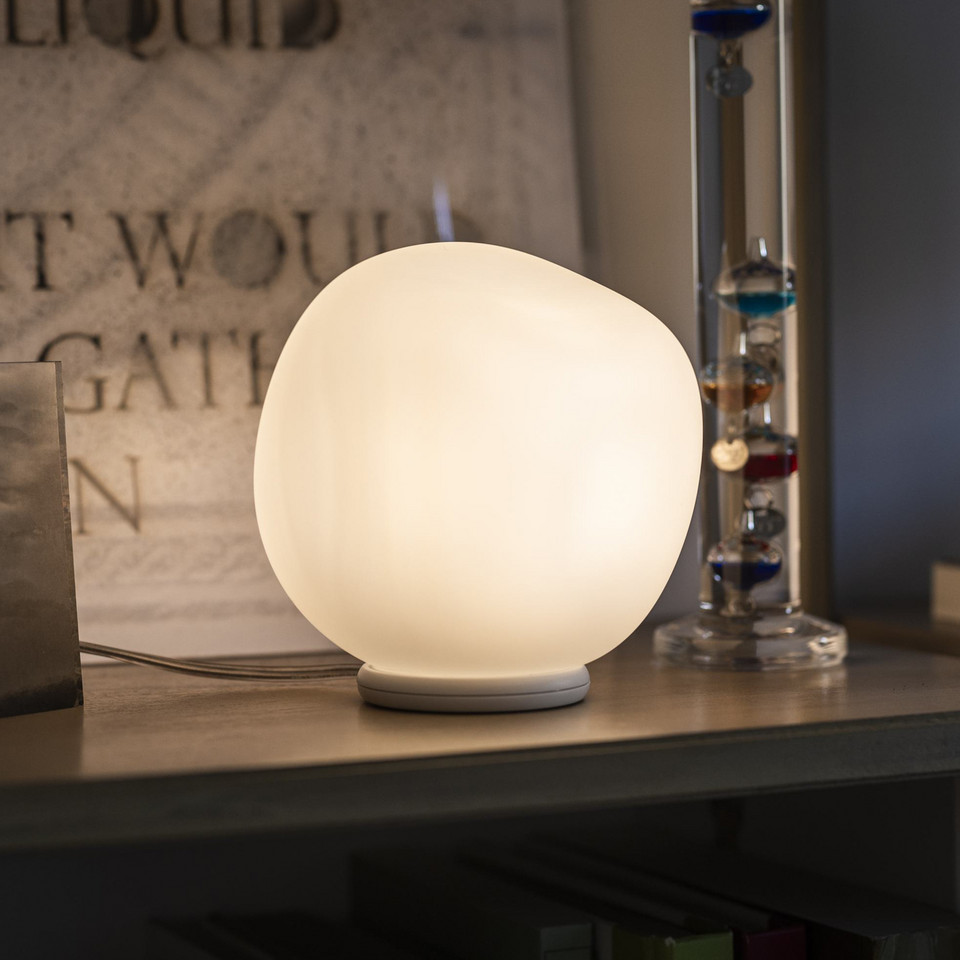 Foscarini Hoba Piccola bordslampa, vit från Foscarini